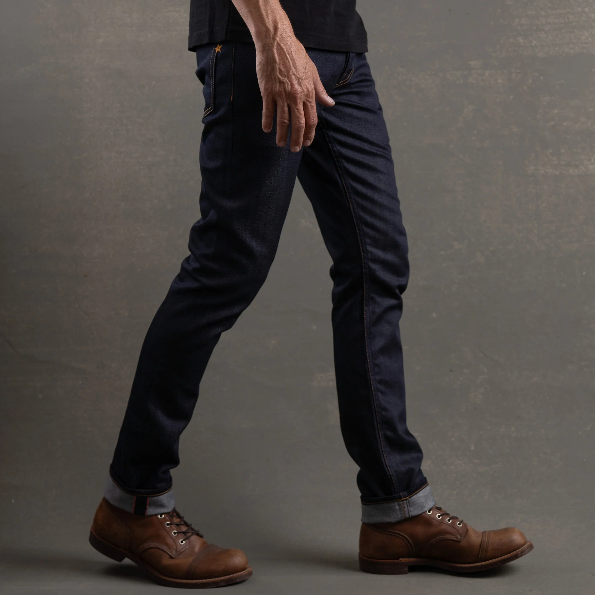 Strongman 9oz Red Sun Selvage Denim - Image 4