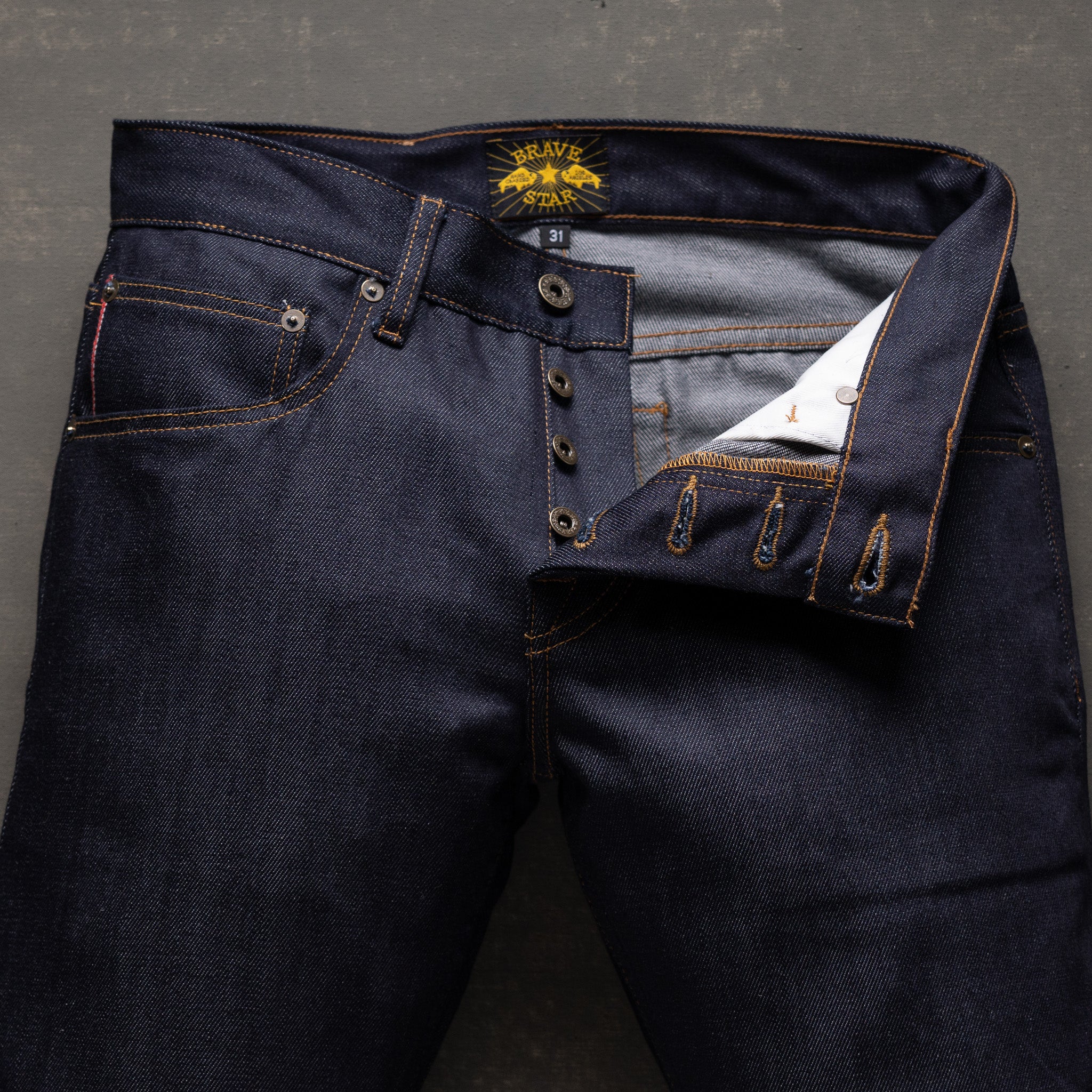 Strongman 9oz Red Sun Selvage Denim - Image 7
