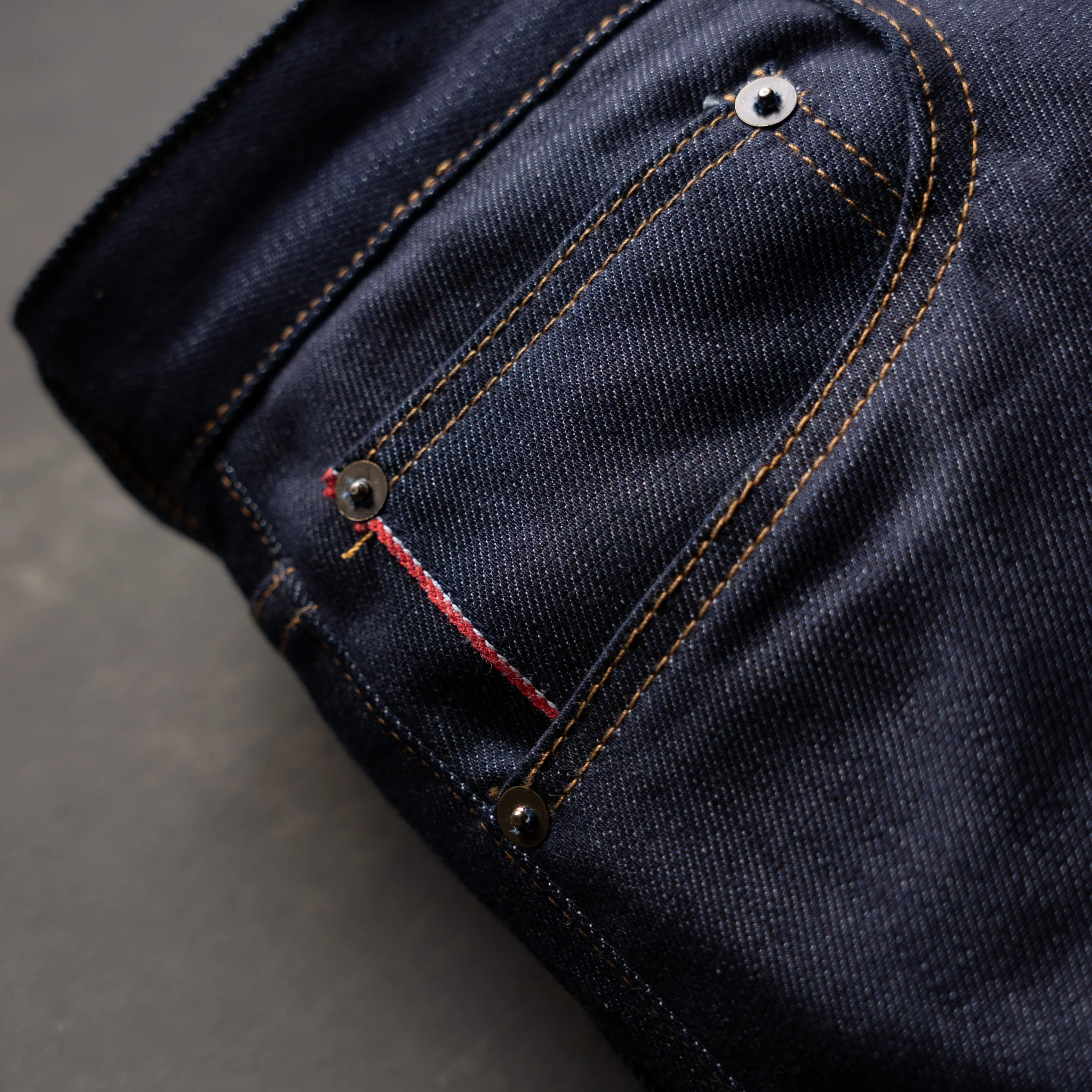 Strongman 9oz Red Sun Selvage Denim - Image 9