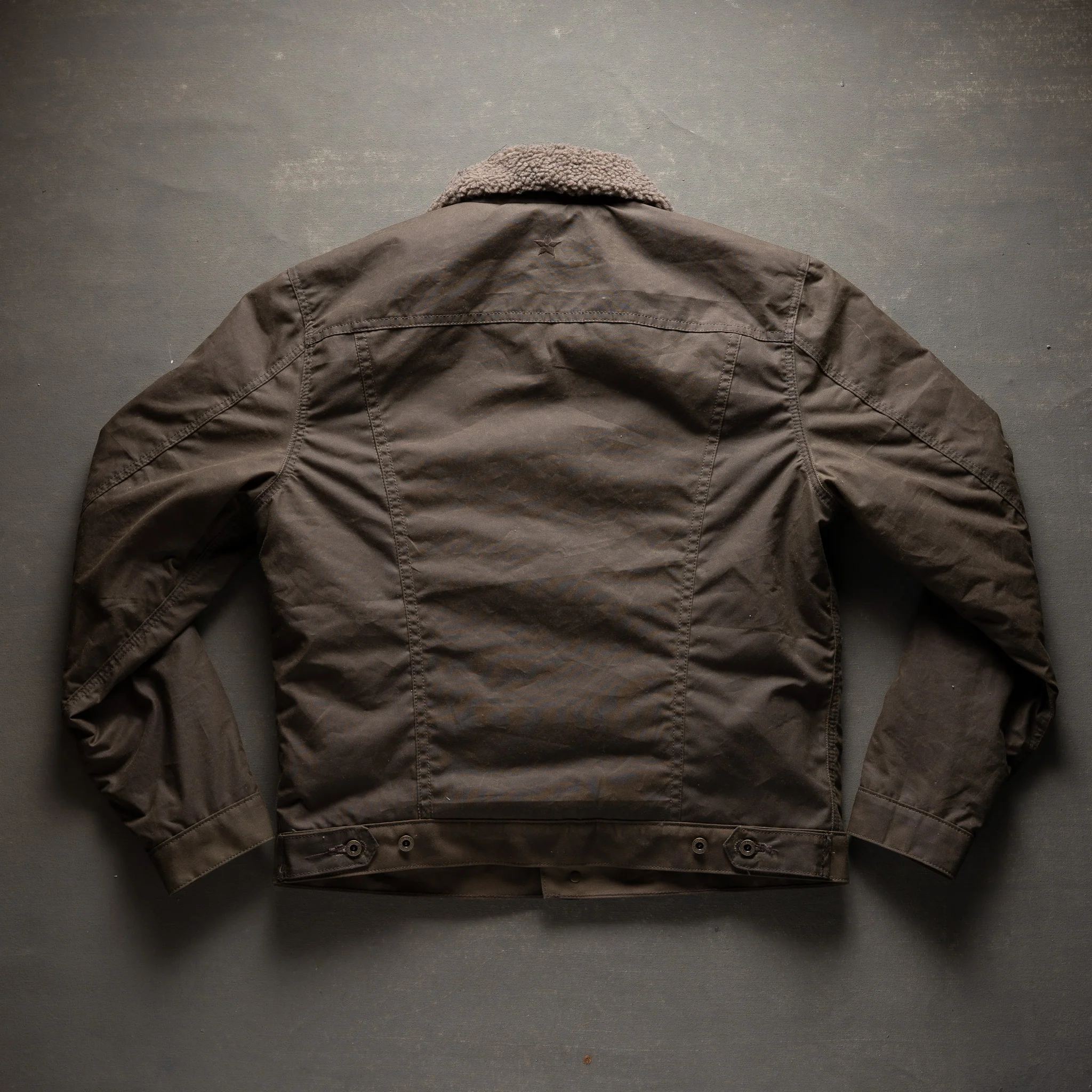Ironside Wax Sherpa Fleece Jacket - Gunship Green - Image 10