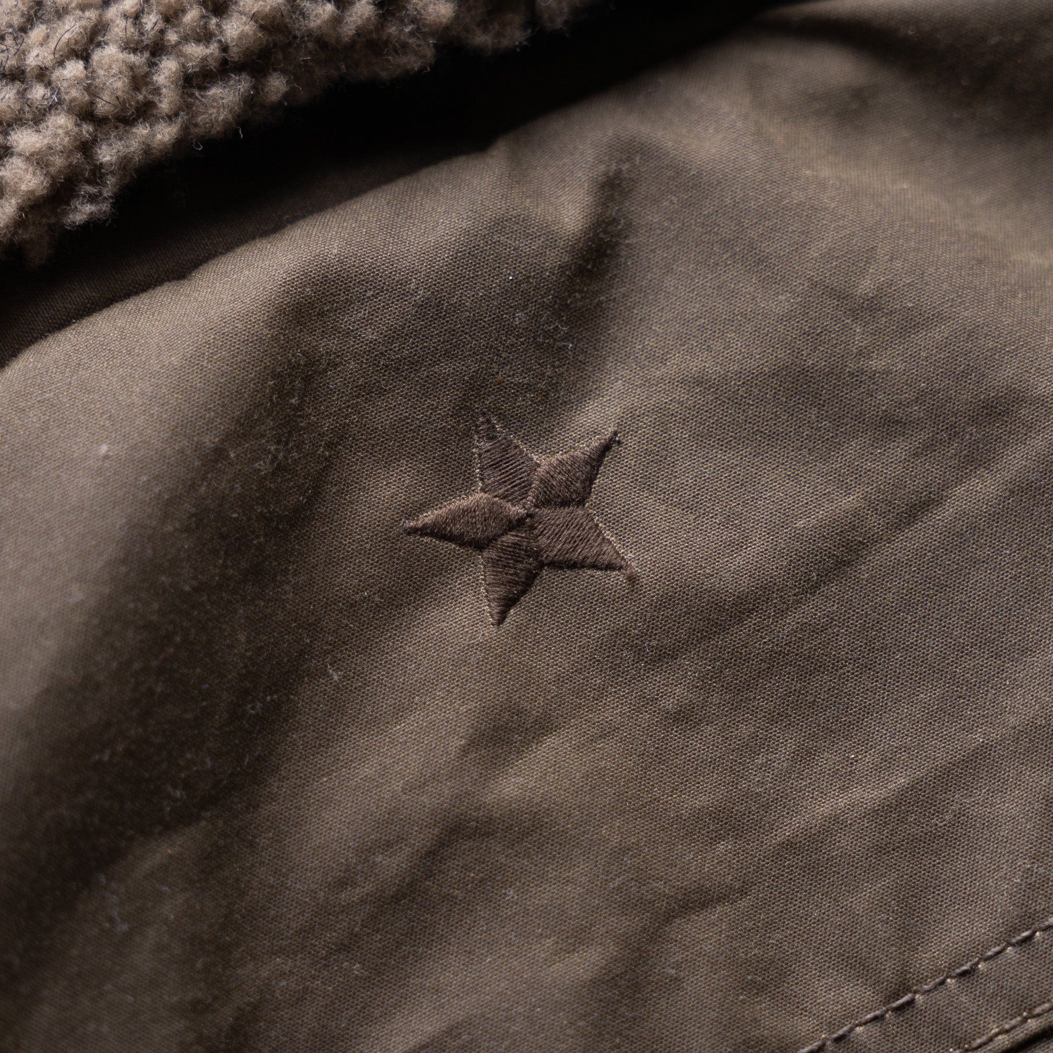 Ironside Wax Sherpa Fleece Jacket - Gunship Green - Image 17
