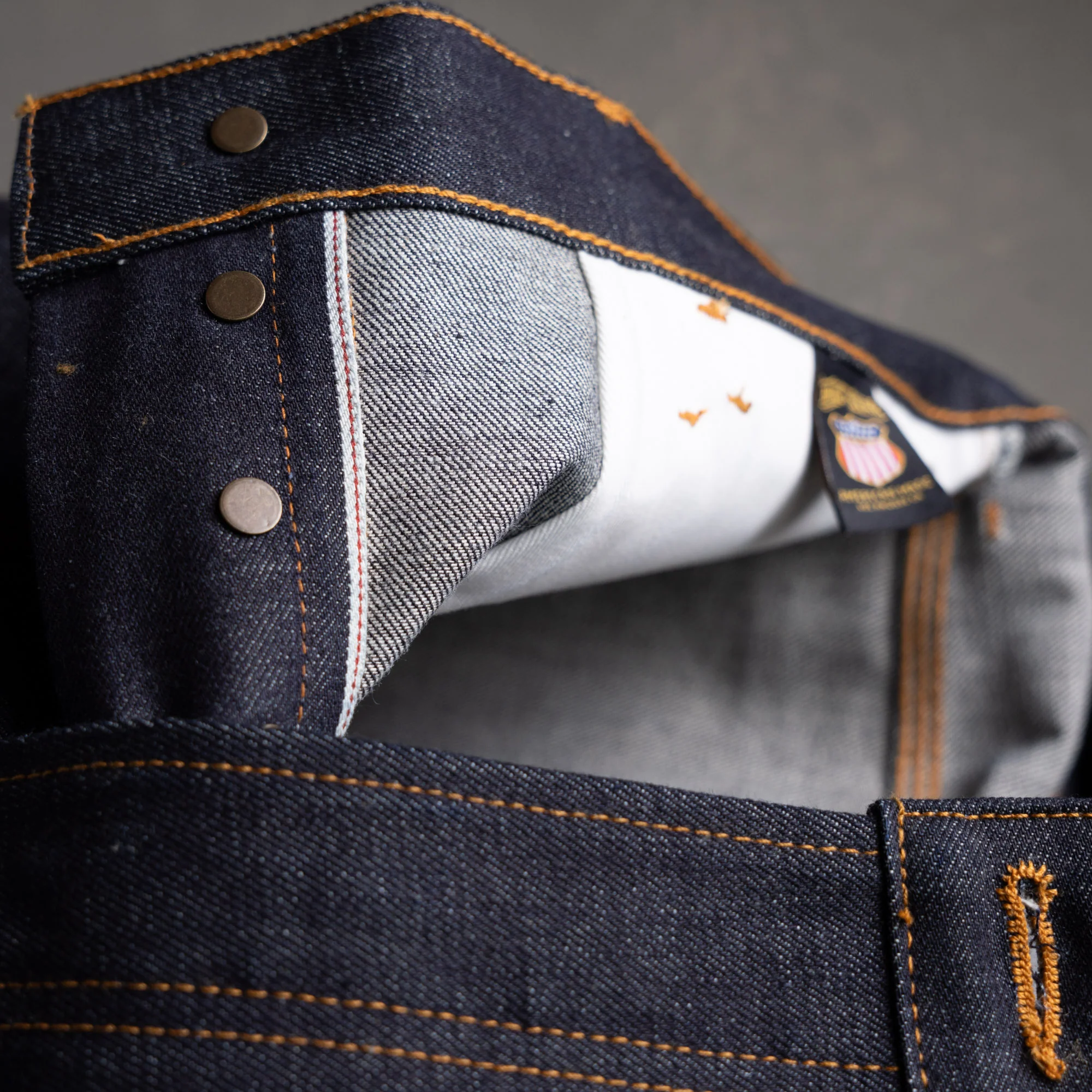 Die Hard Double Knee Straight Leg - 13oz Witness Cone Mils Selvage Denim Jean - Image 11