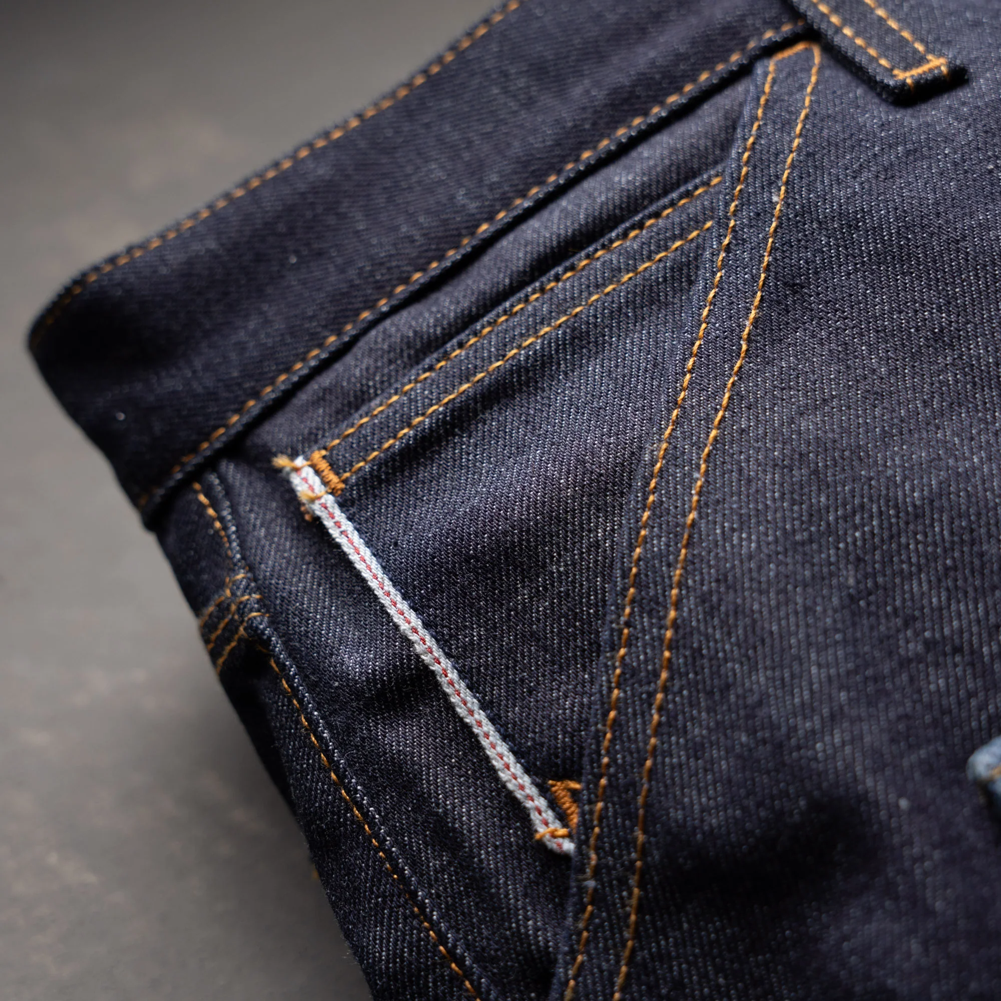 Die Hard Double Knee Straight Leg - 13oz Witness Cone Mils Selvage Denim Jean - Image 15