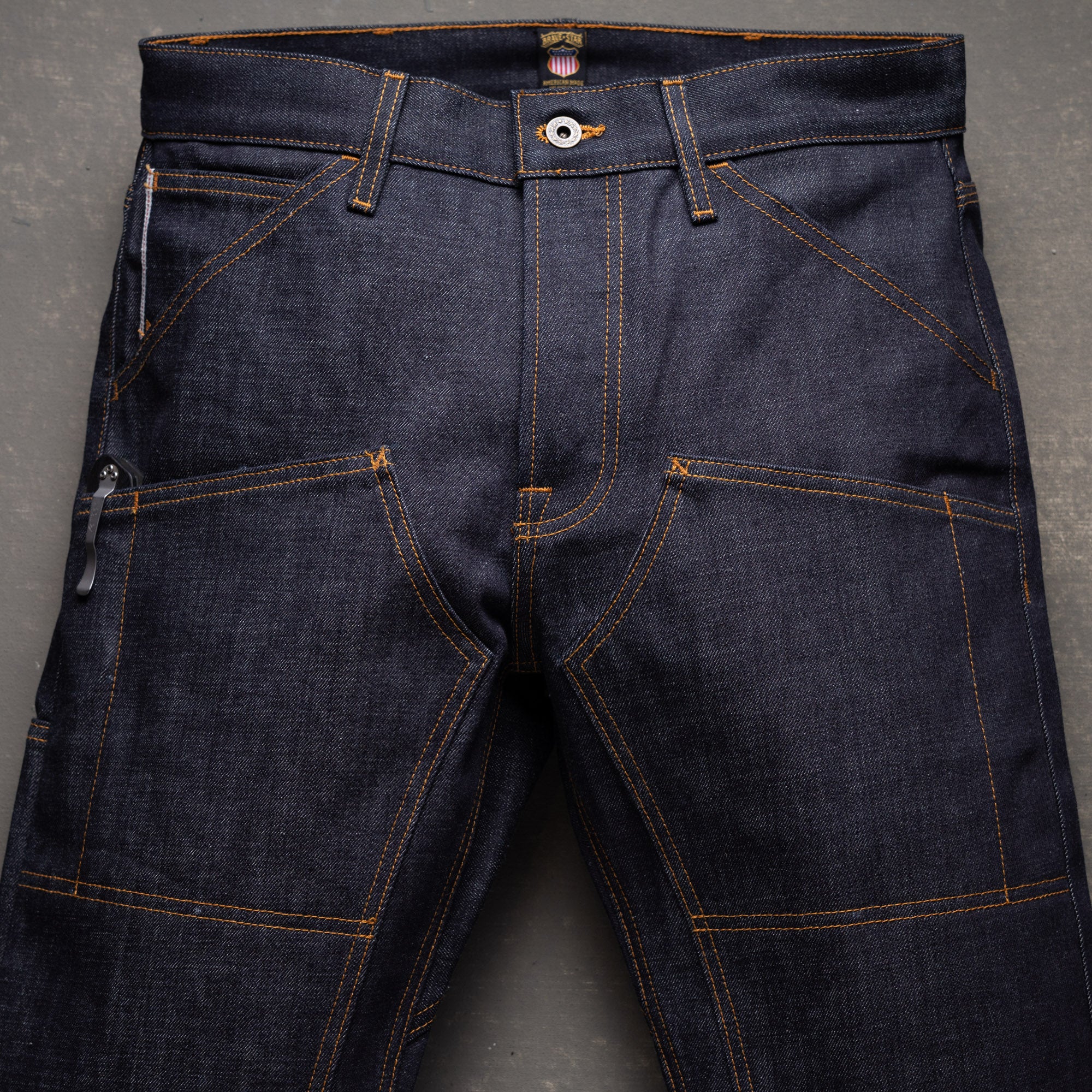 Die Hard Double Knee Straight Leg - 13oz Witness Cone Mils Selvage Denim Jean - Image 7