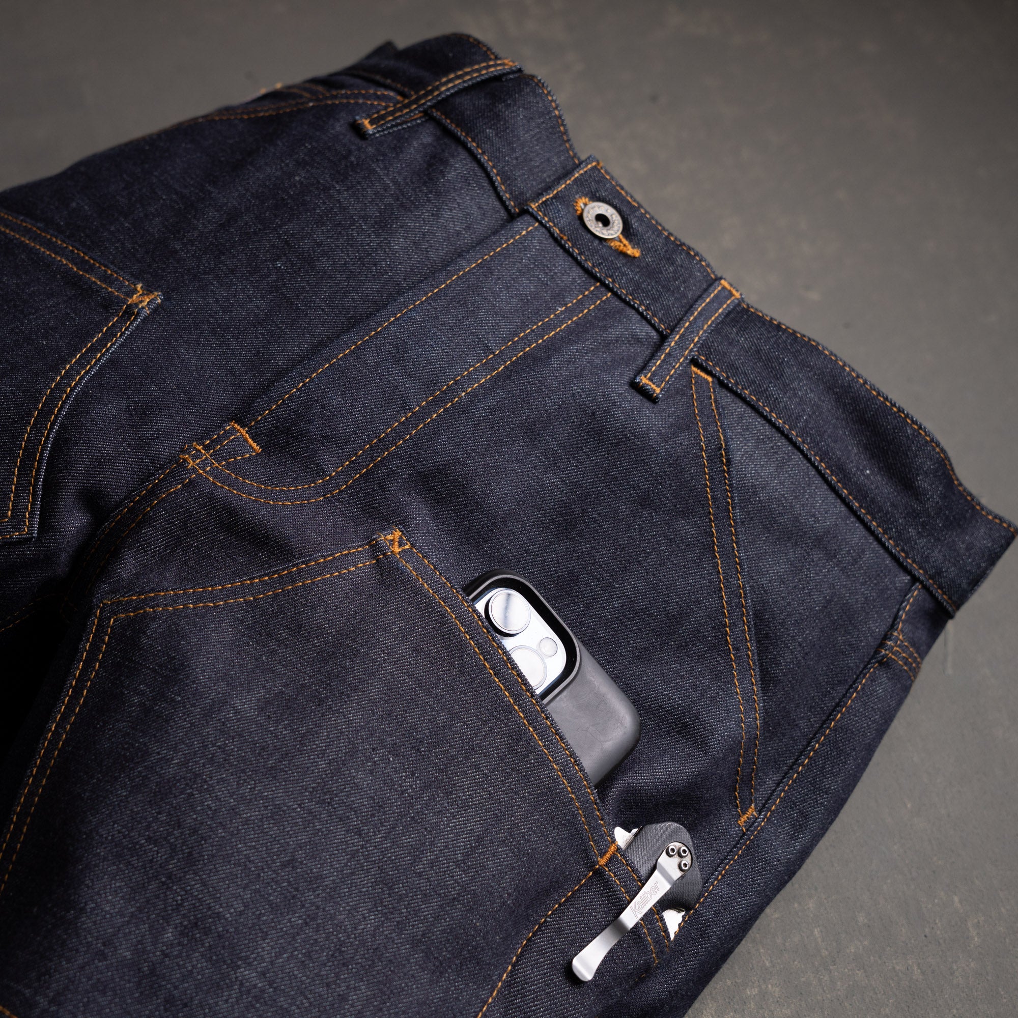 Die Hard Double Knee Straight Leg - 13oz Witness Cone Mils Selvage Denim Jean - Image 8