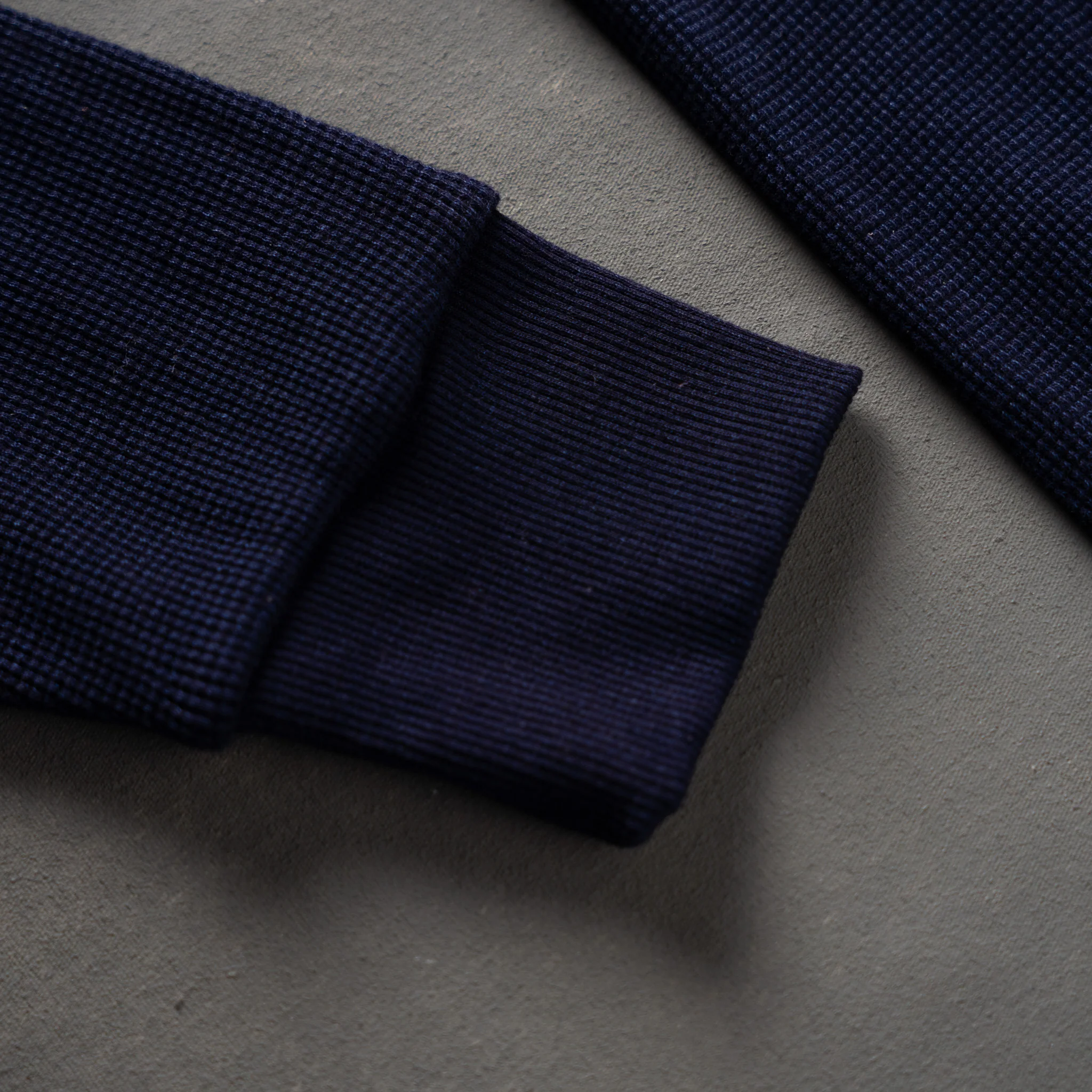 Glory Days Indigo Dyed Thermal Zip Hoodie - Image 8