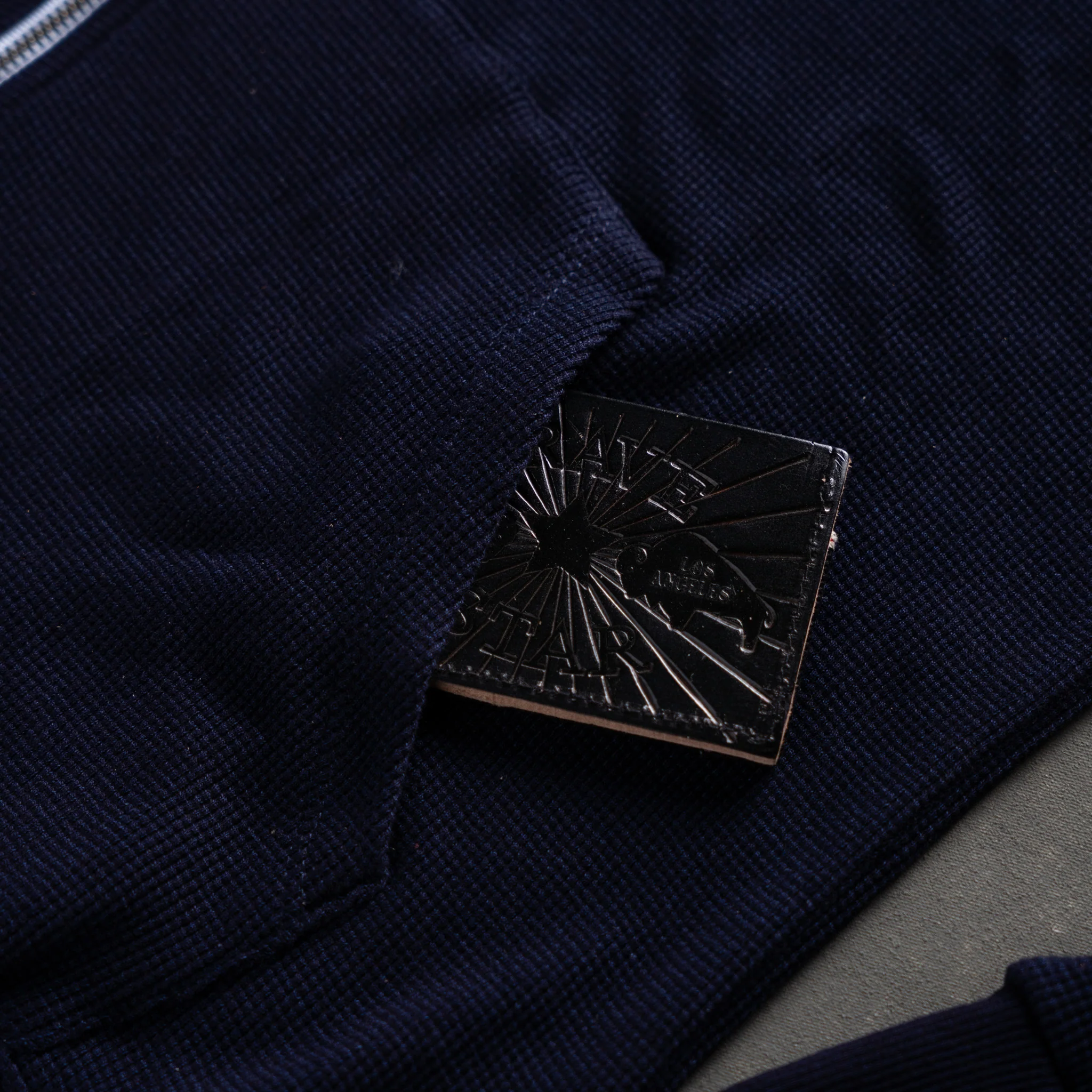 Glory Days Indigo Dyed Thermal Zip Hoodie - Image 9