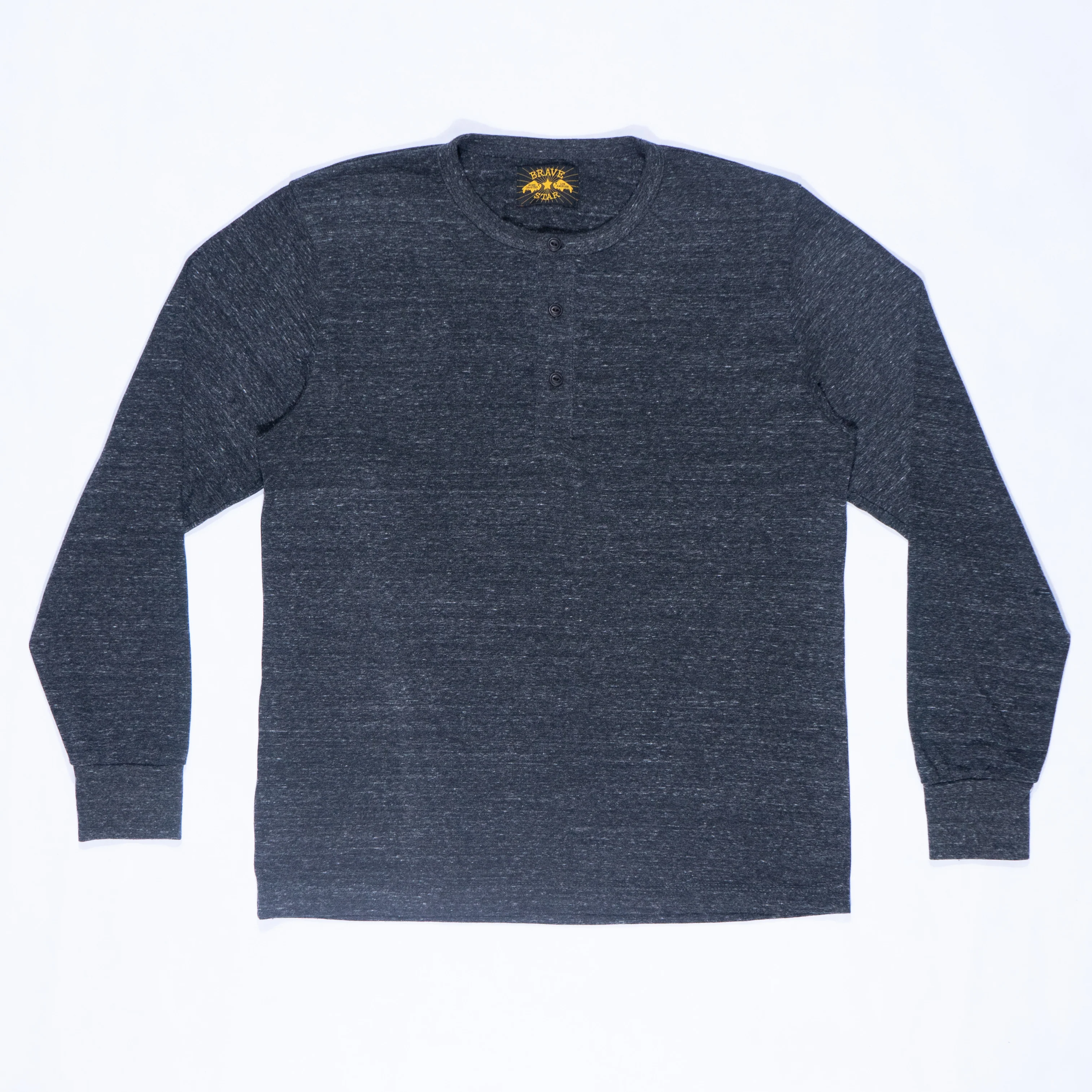 Glory Days Long Sleeve Heavyweight Henley - Tri-Blend Charcoal - Image 5