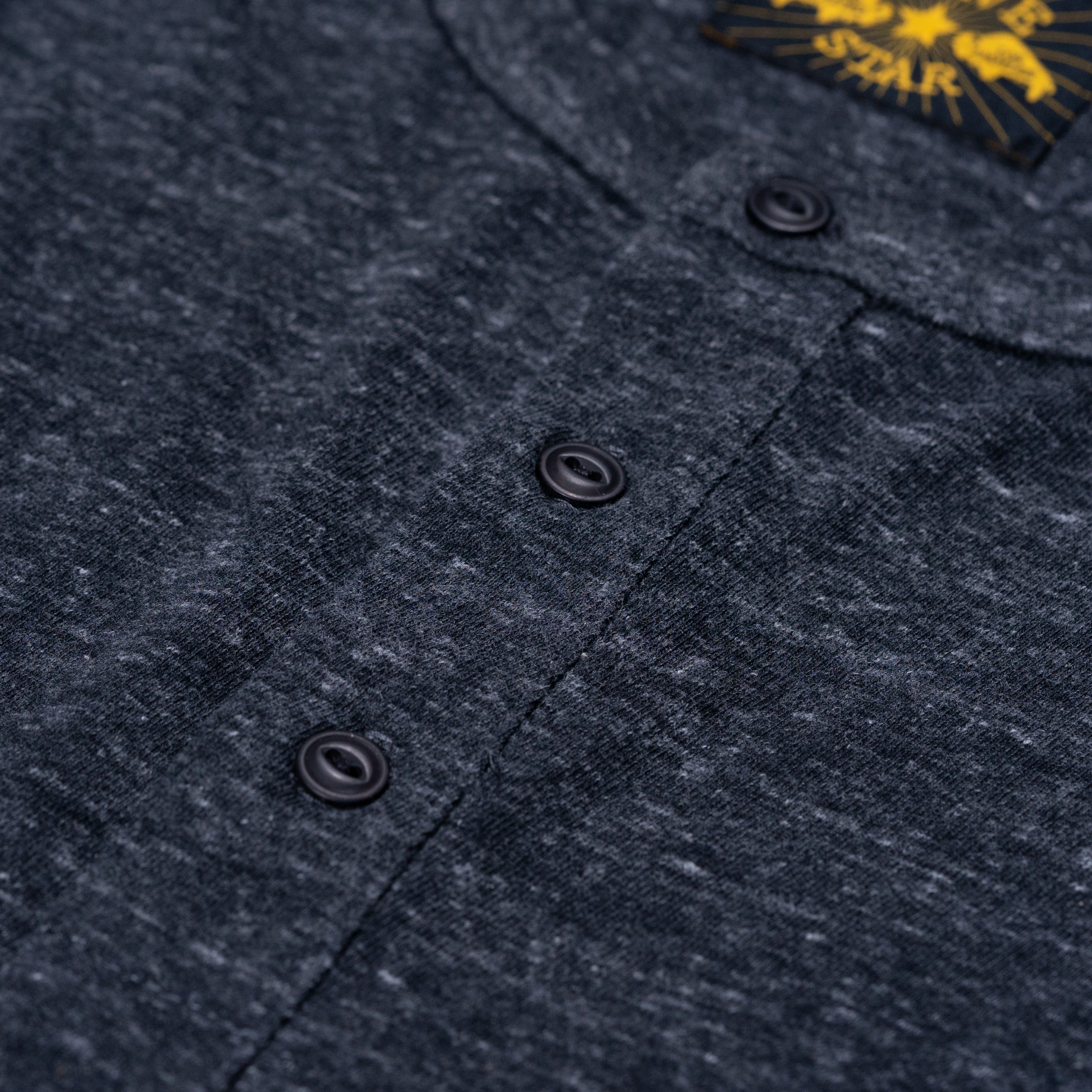 Glory Days Long Sleeve Heavyweight Henley - Tri-Blend Charcoal - Image 7