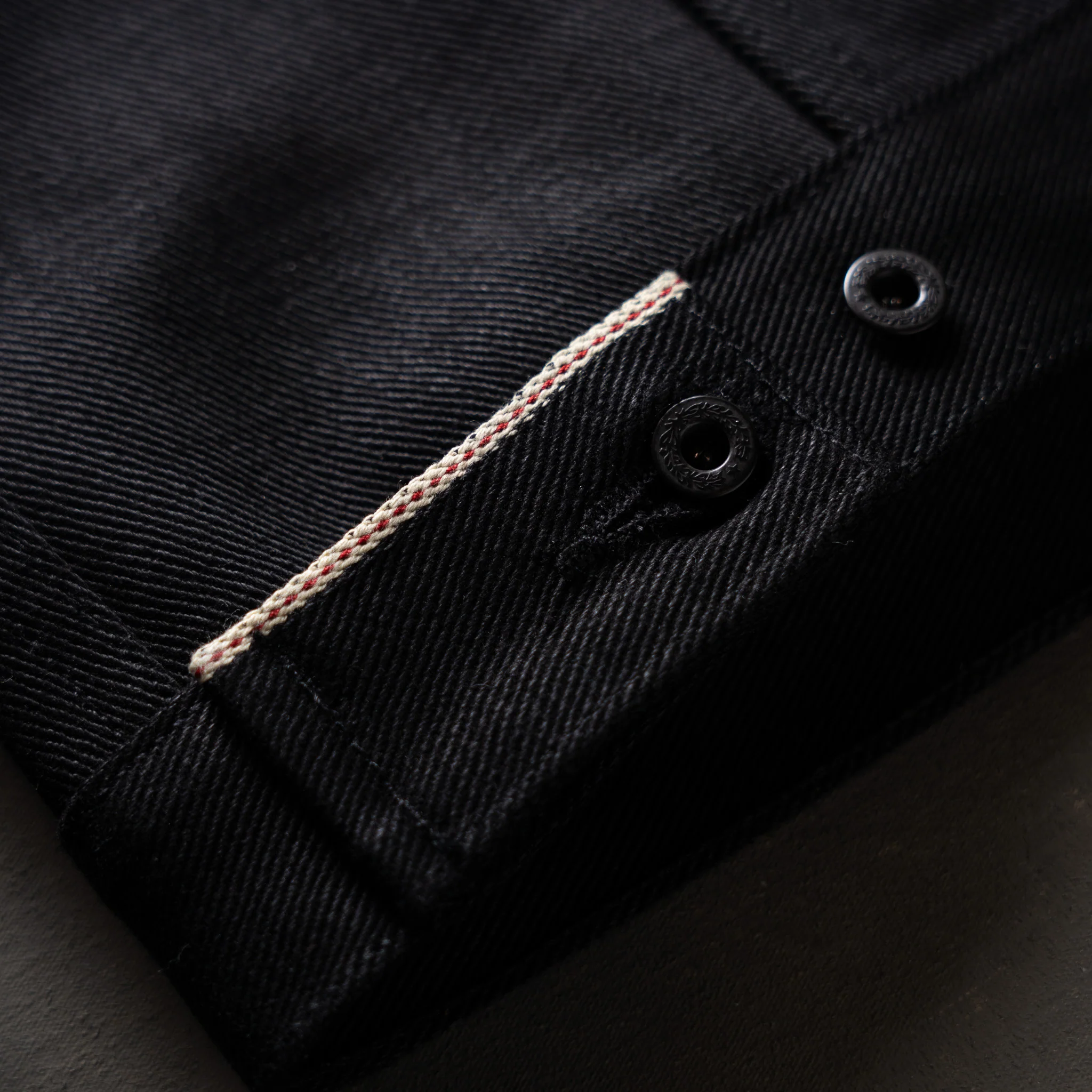Ironside Jacket 21.5oz 'Mayhem' Double Black Japan Selvage Denim - Image 12