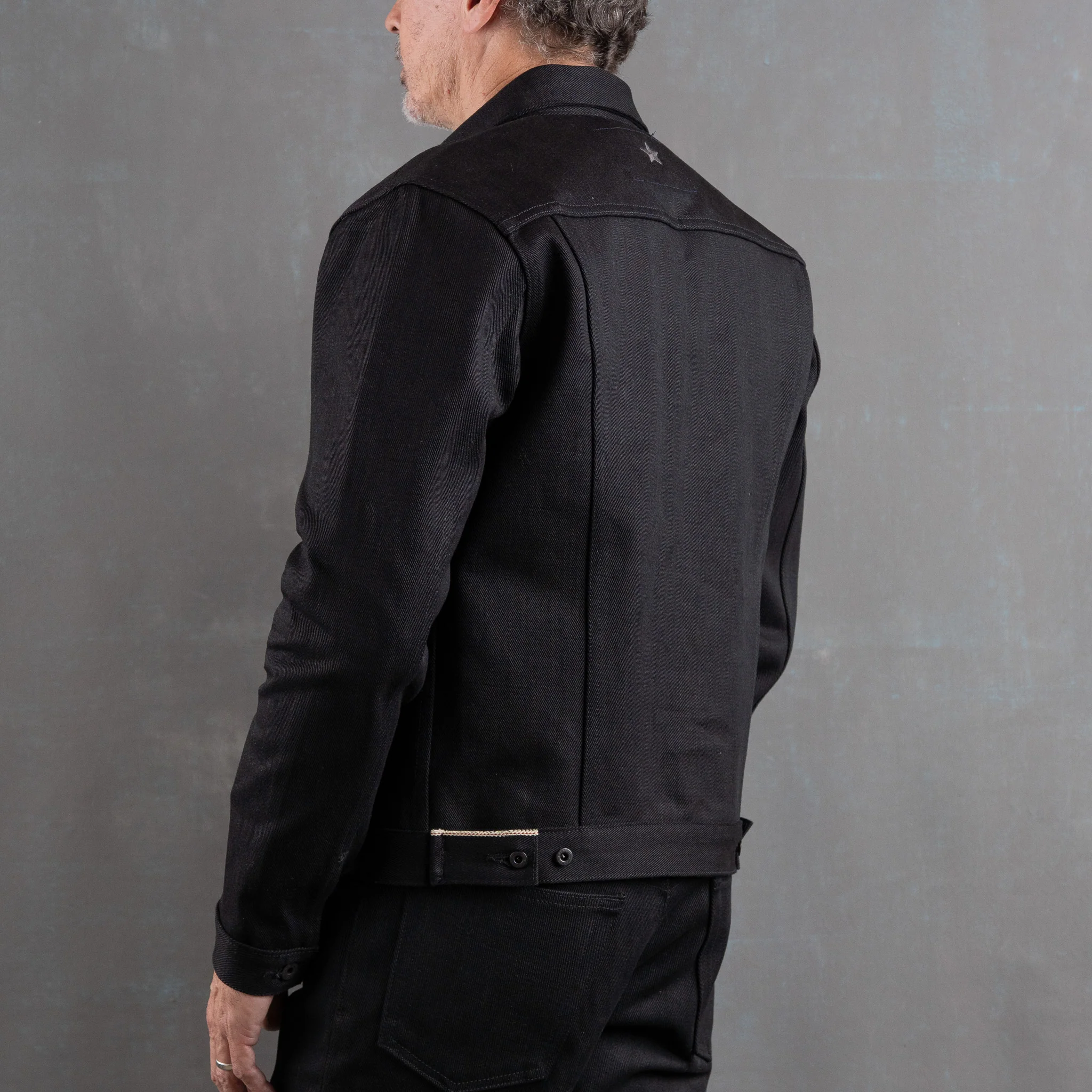 Ironside Jacket 21.5oz 'Mayhem' Double Black Japan Selvage Denim - Image 3