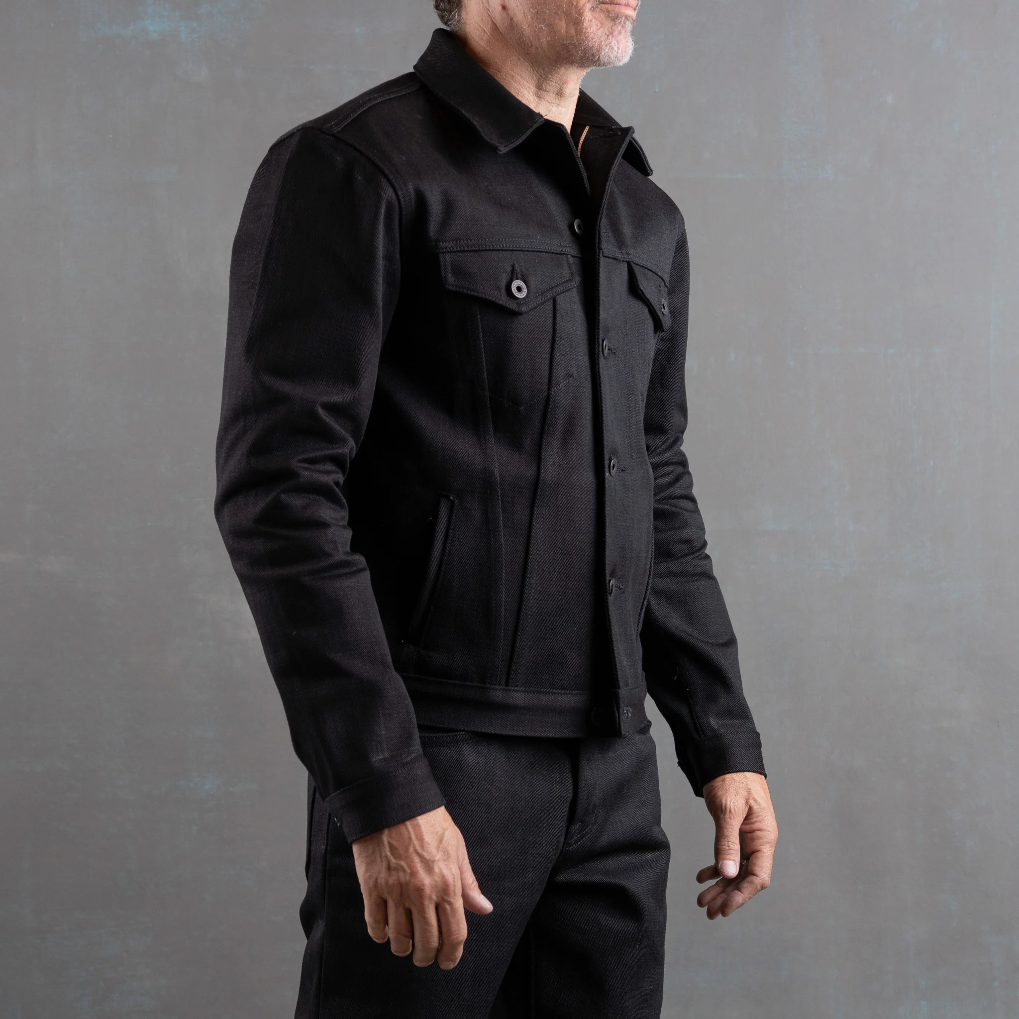 Ironside Jacket 21.5oz 'Mayhem' Double Black Japan Selvage Denim - Image 7