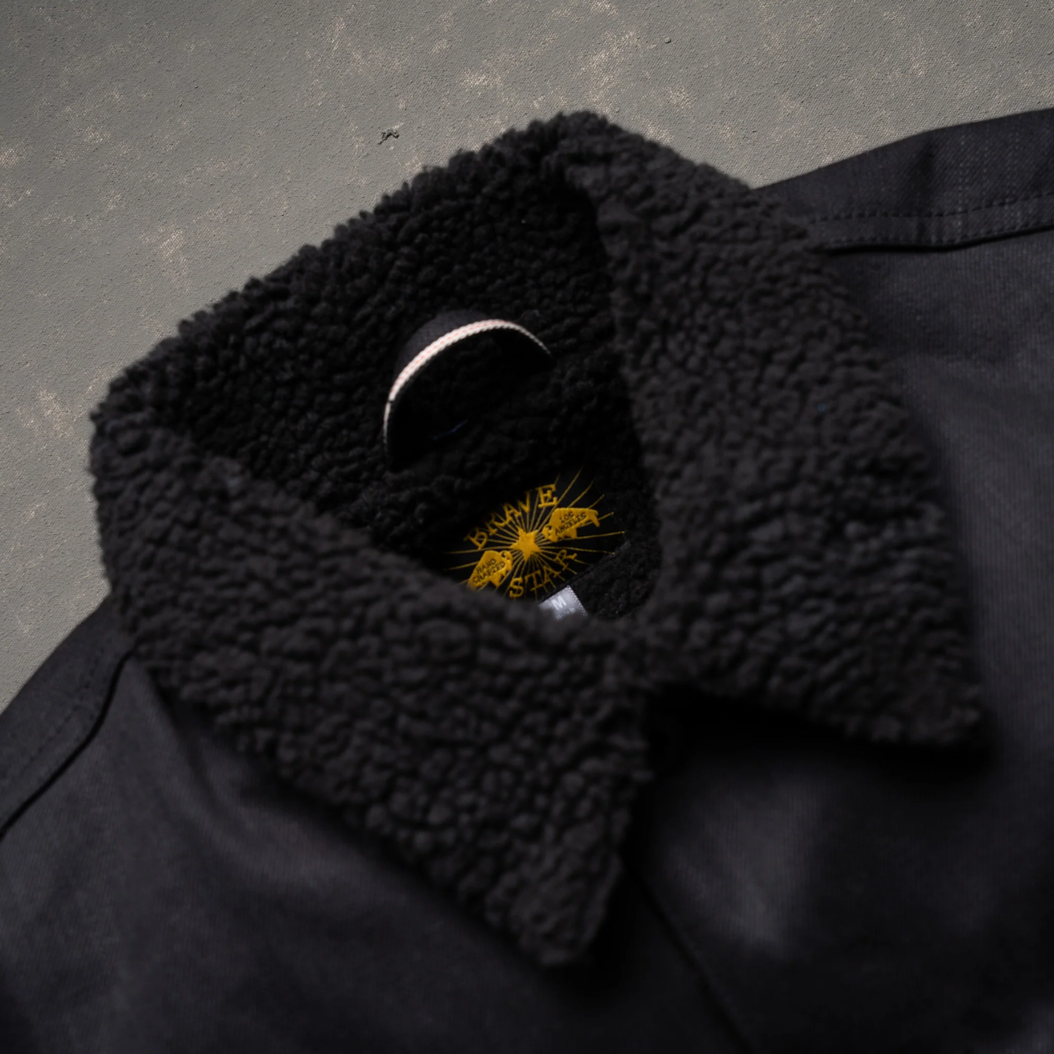 Ironside Sherpa Jacket 14oz Onyx Selvage Denim w/Black Sherpa - Image 9