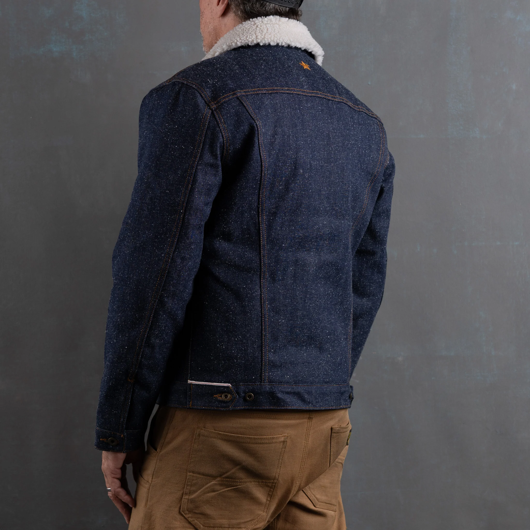 Ironside Sherpa Jacket 15oz Blizzard Selvage - Image 4