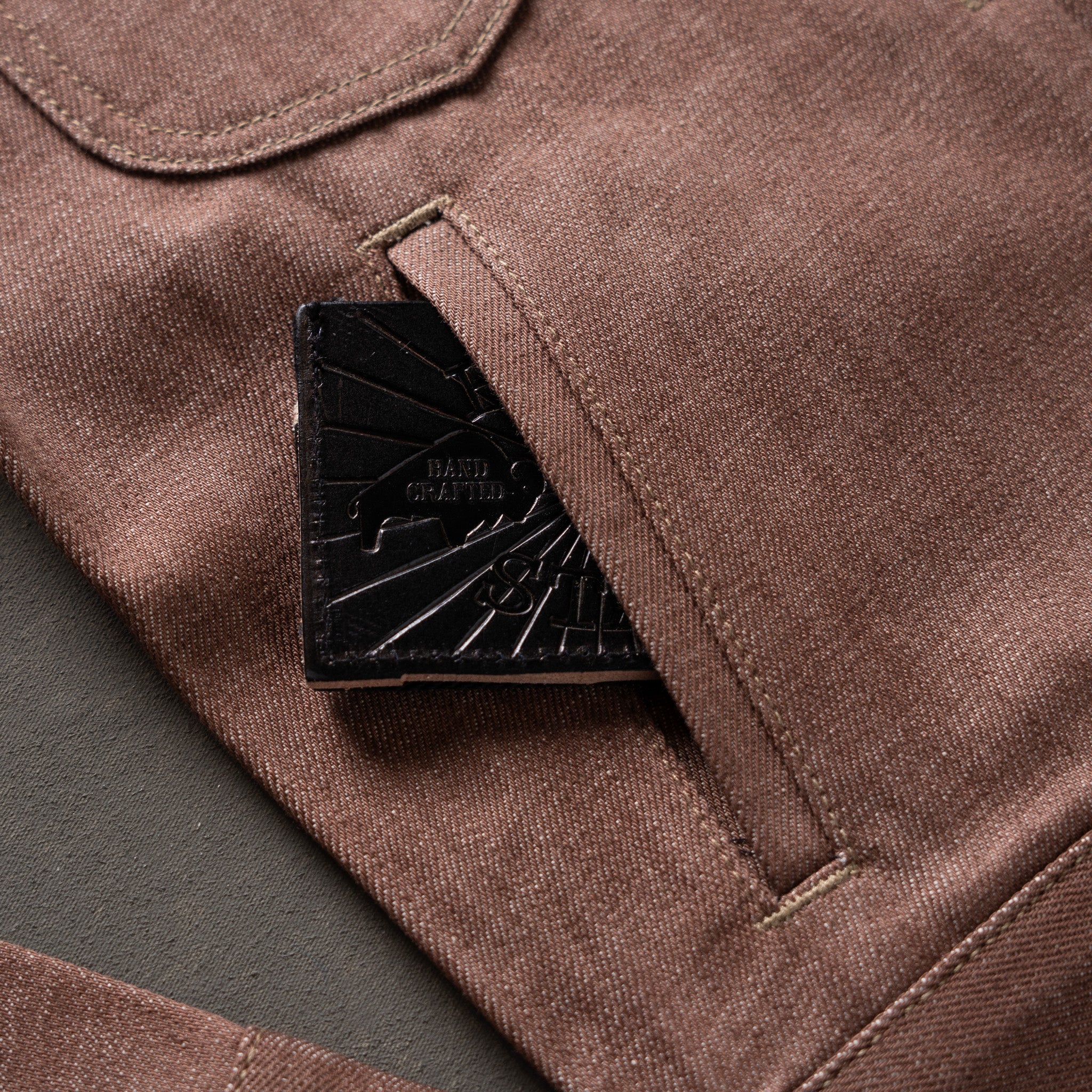 Mojave Jacket 13oz Beet Dye Japan Selvage Denim - Image 13