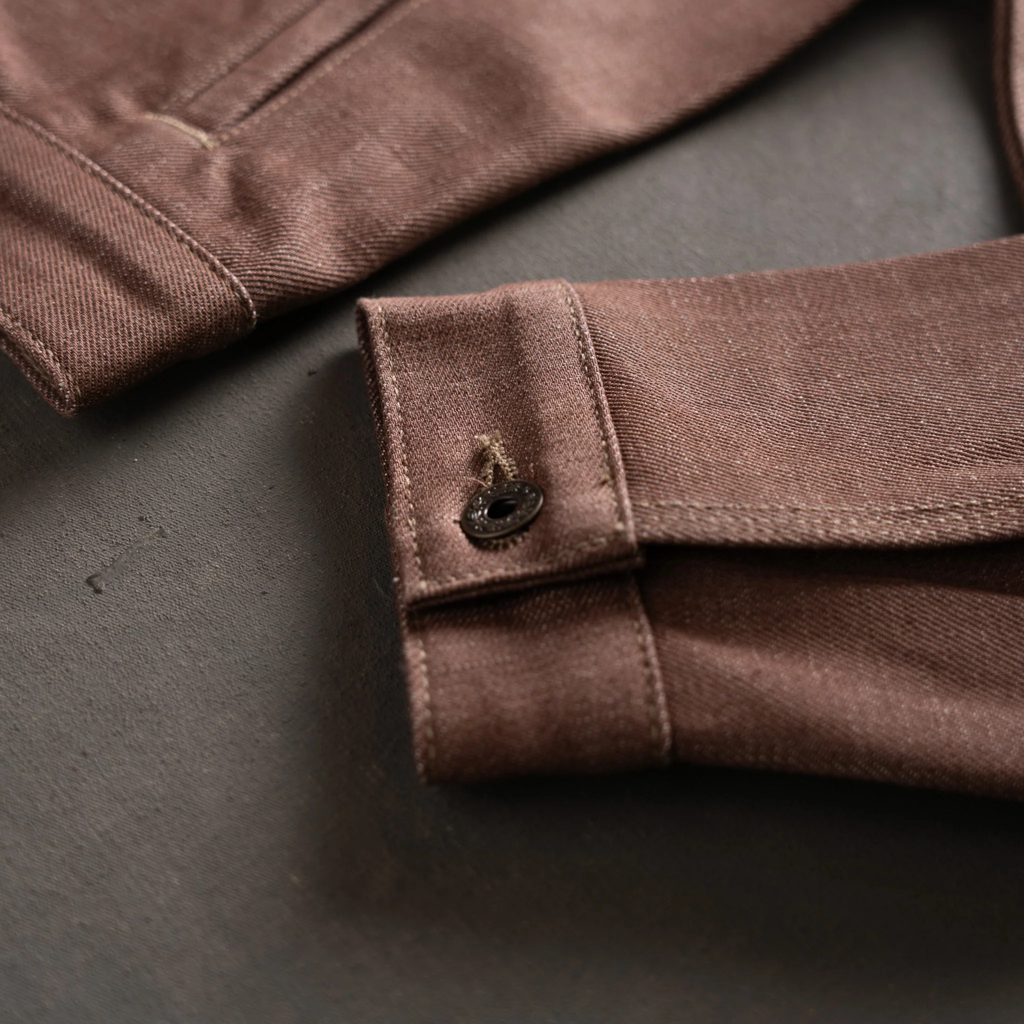 Mojave Jacket 13oz Beet Dye Japan Selvage Denim - Image 14