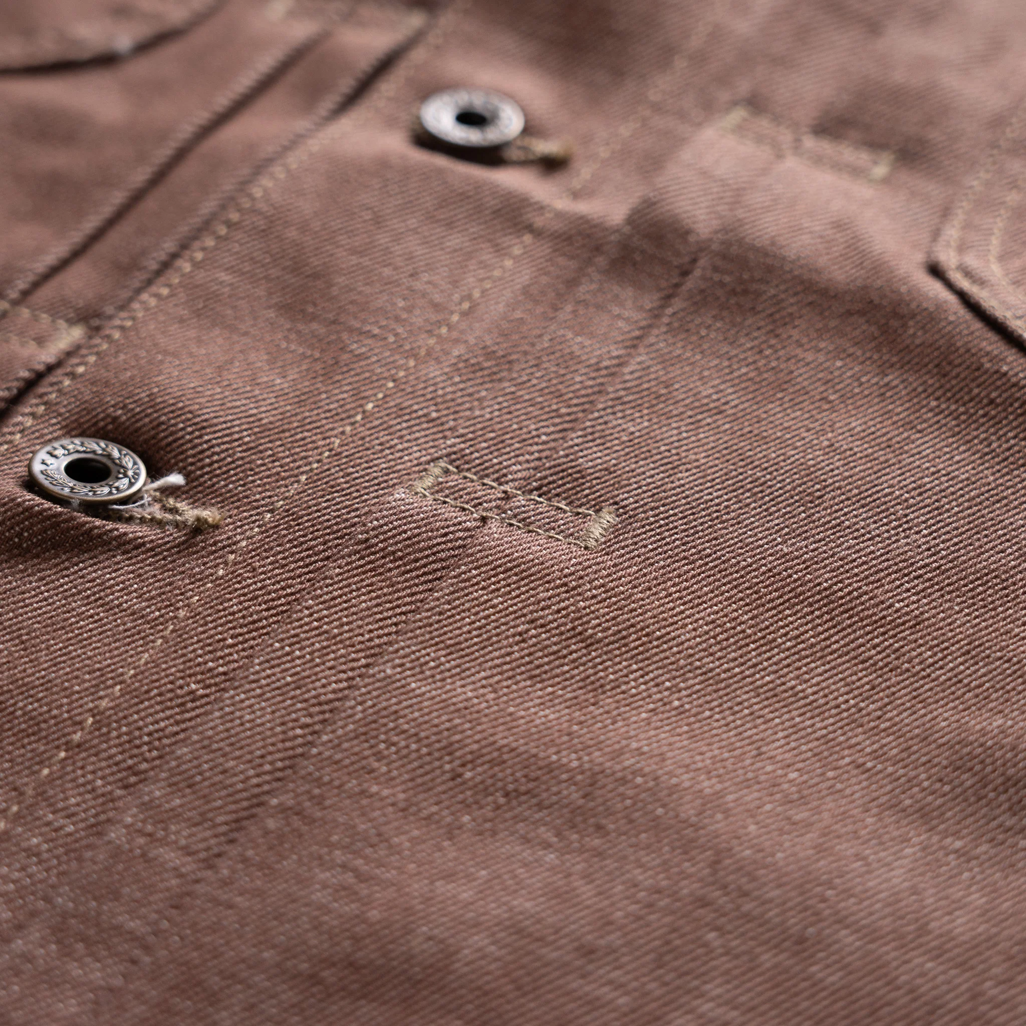Mojave Jacket 13oz Beet Dye Japan Selvage Denim - Image 15