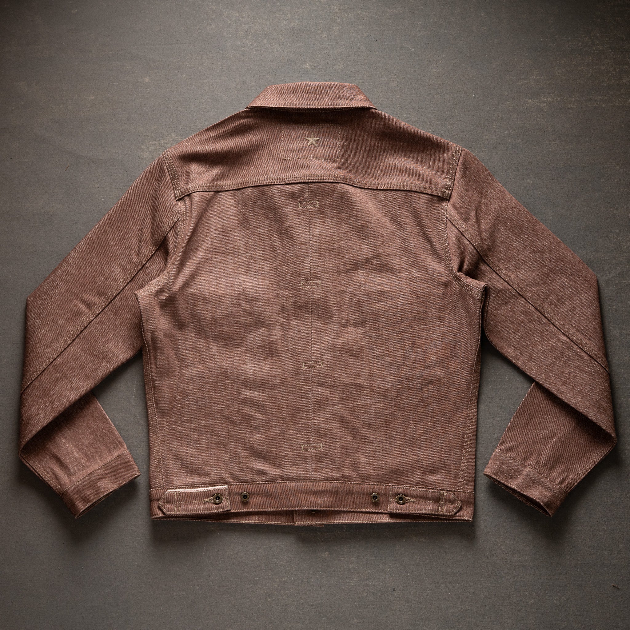 Mojave Jacket 13oz Beet Dye Japan Selvage Denim - Image 9