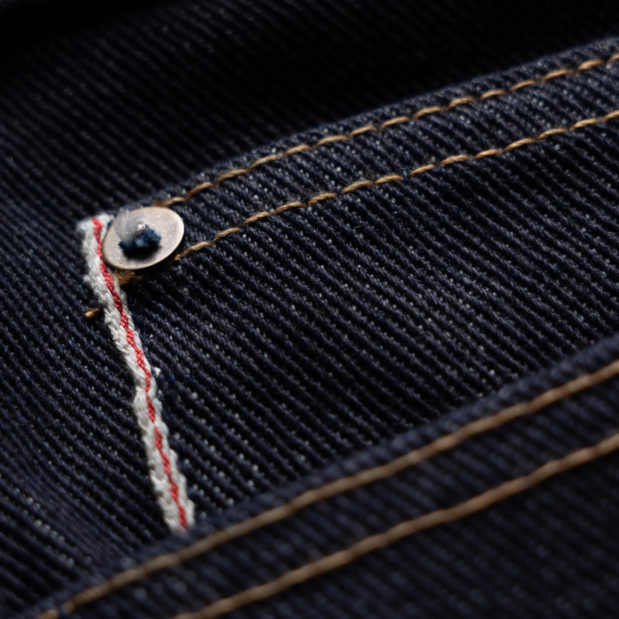 True Straight 21.5oz Dark Gauntlet Heavyweight Selvage Denim - Image 11