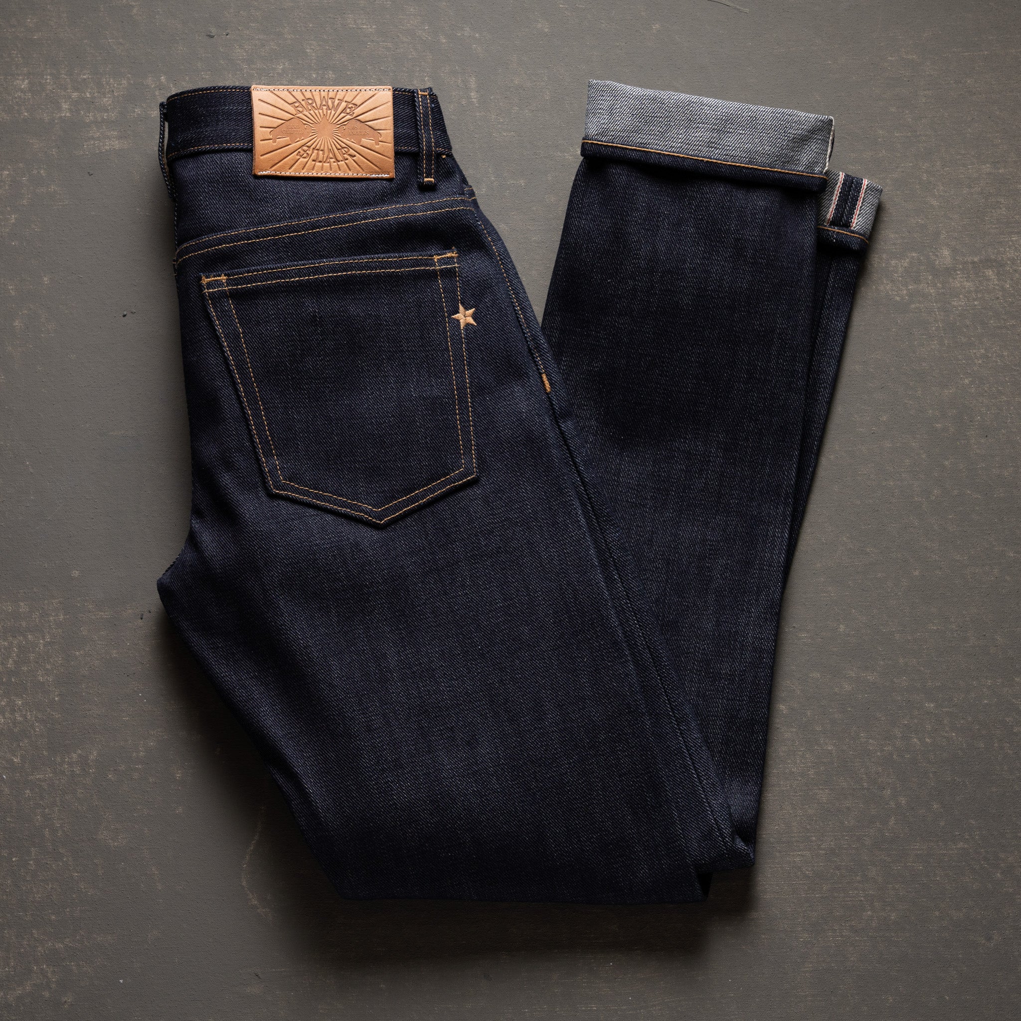 True Straight 21.5oz Dark Gauntlet Heavyweight Selvage Denim - Image 6