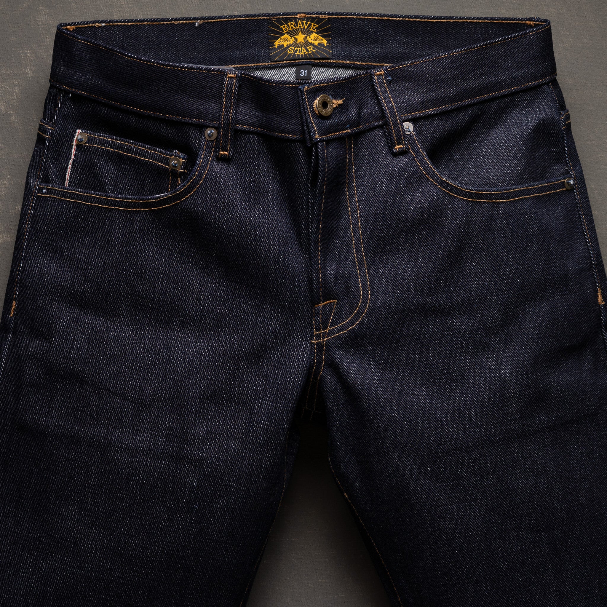 True Straight 21.5oz Dark Gauntlet Heavyweight Selvage Denim - Image 7