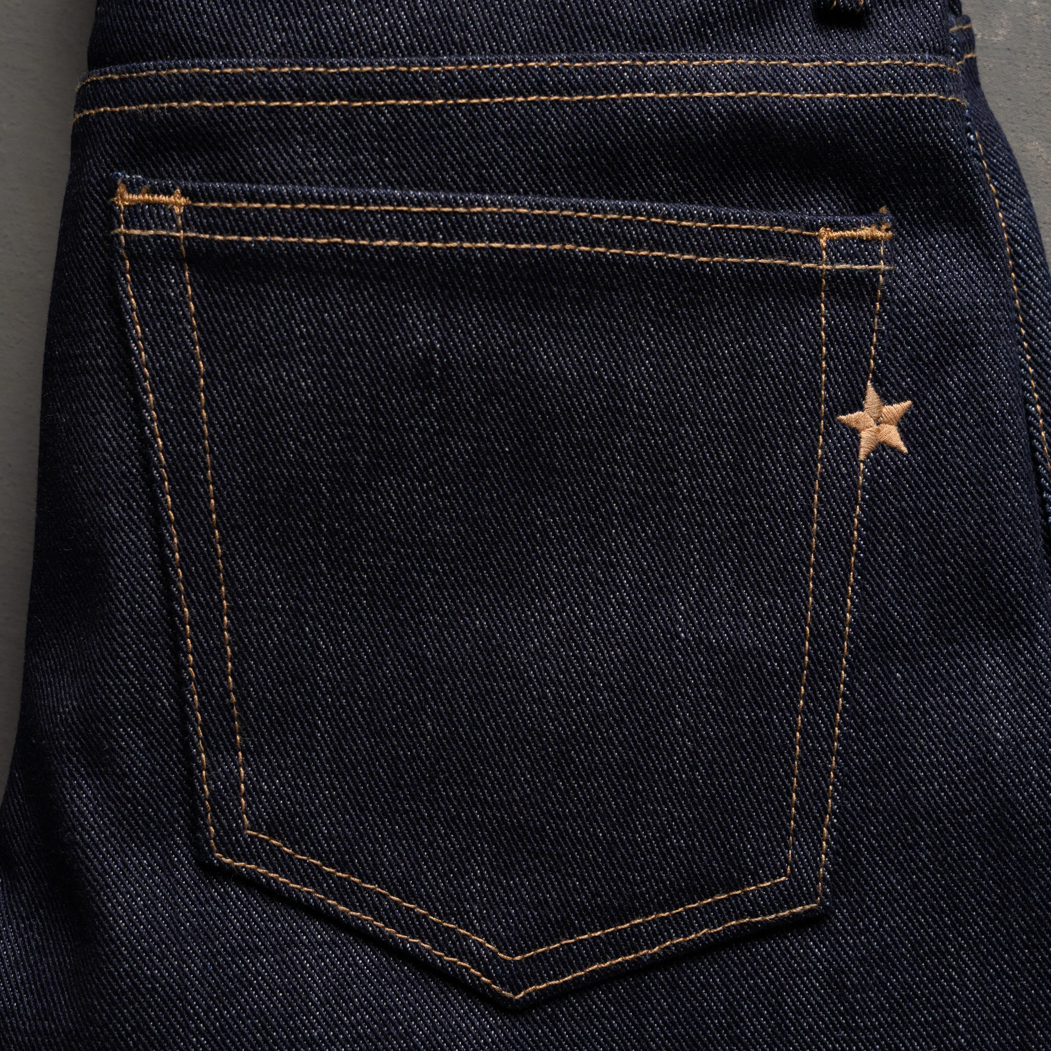True Straight 21.5oz Dark Gauntlet Heavyweight Selvage Denim - Image 9