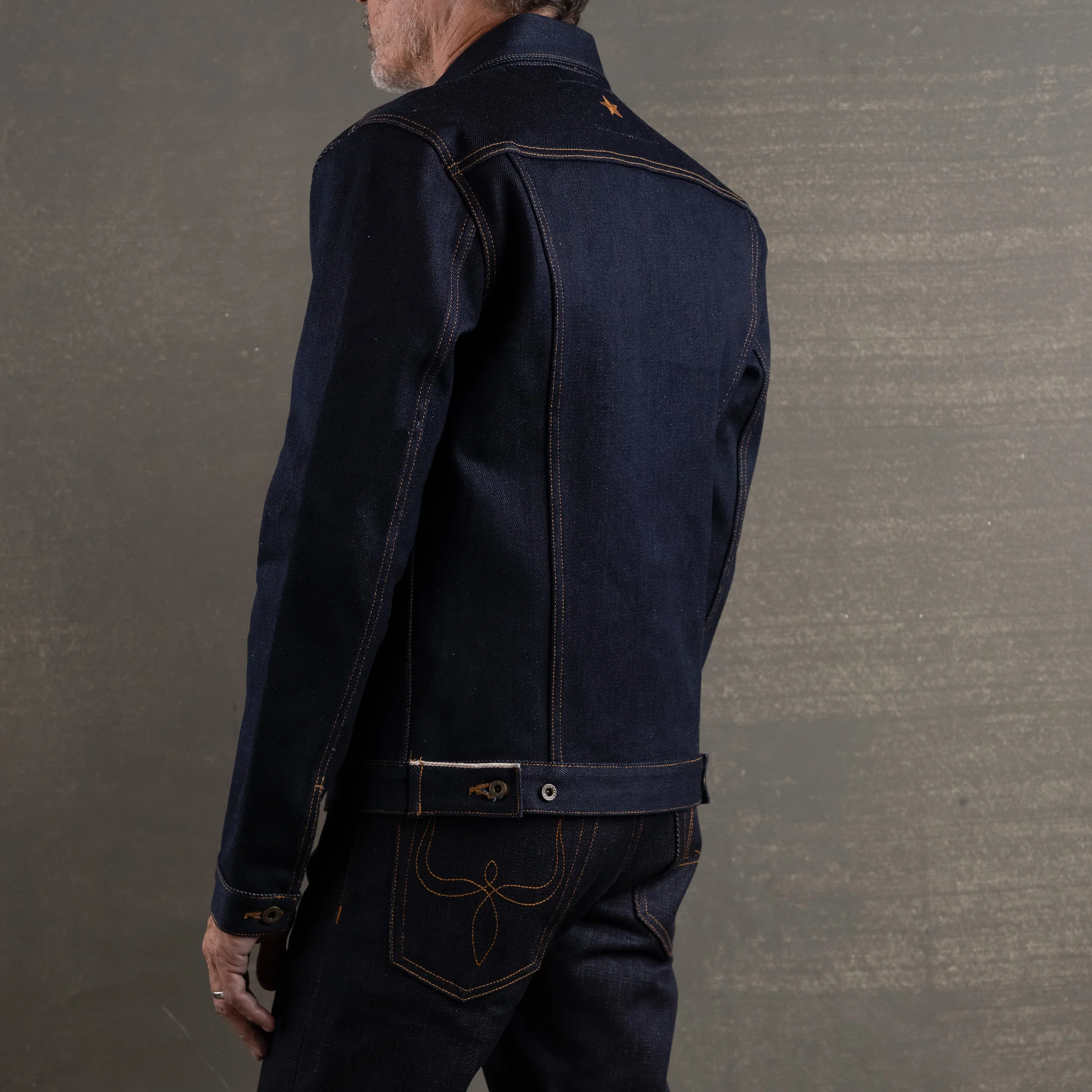 Ironside 21.5oz Dark Gauntlet Selvage Denim Jacket - Image 3