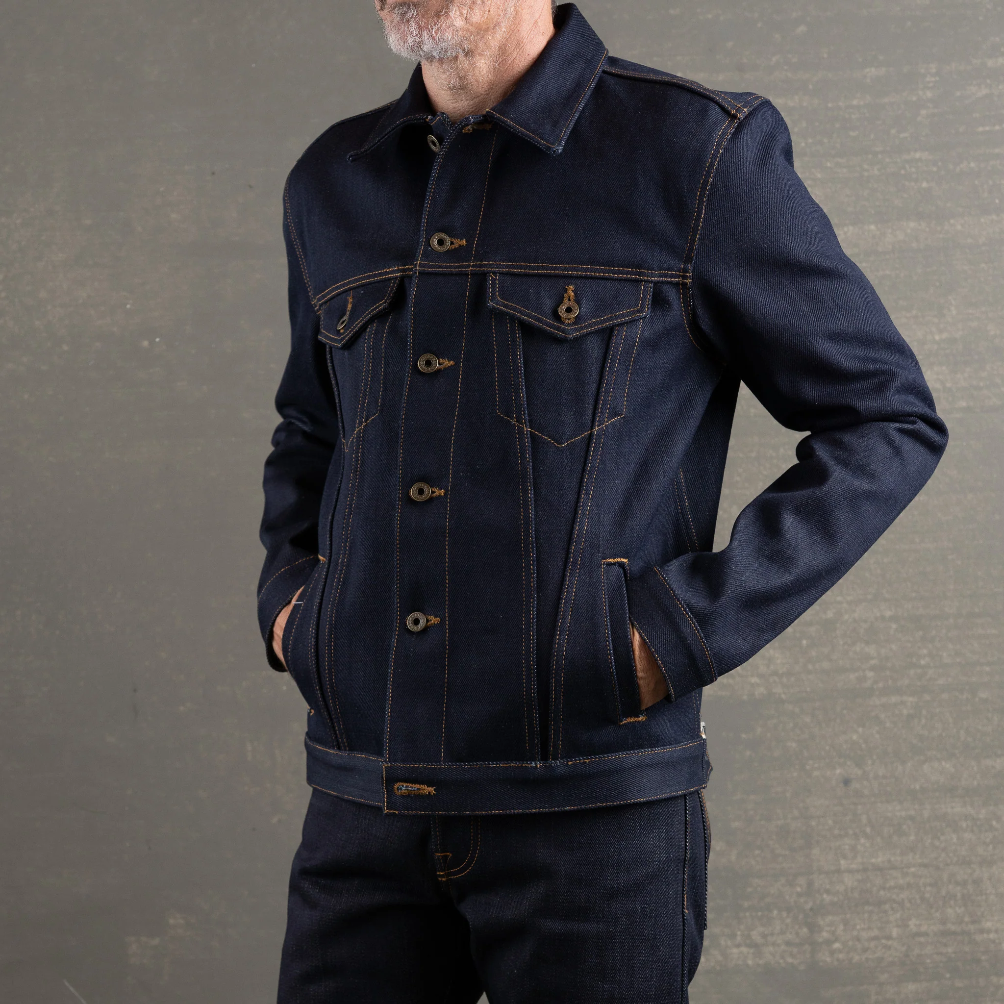 Ironside 21.5oz Dark Gauntlet Selvage Denim Jacket - Image 5