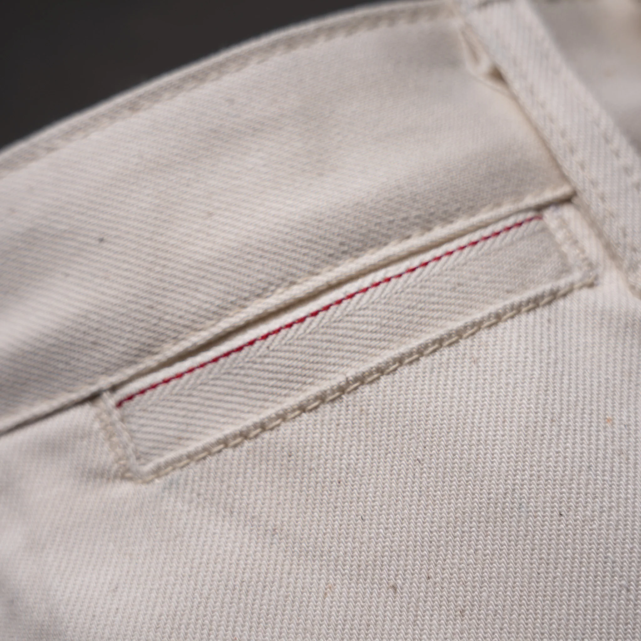 Marshal Selvage Chino 12oz Desert Bone Selvage Denim - Image 6