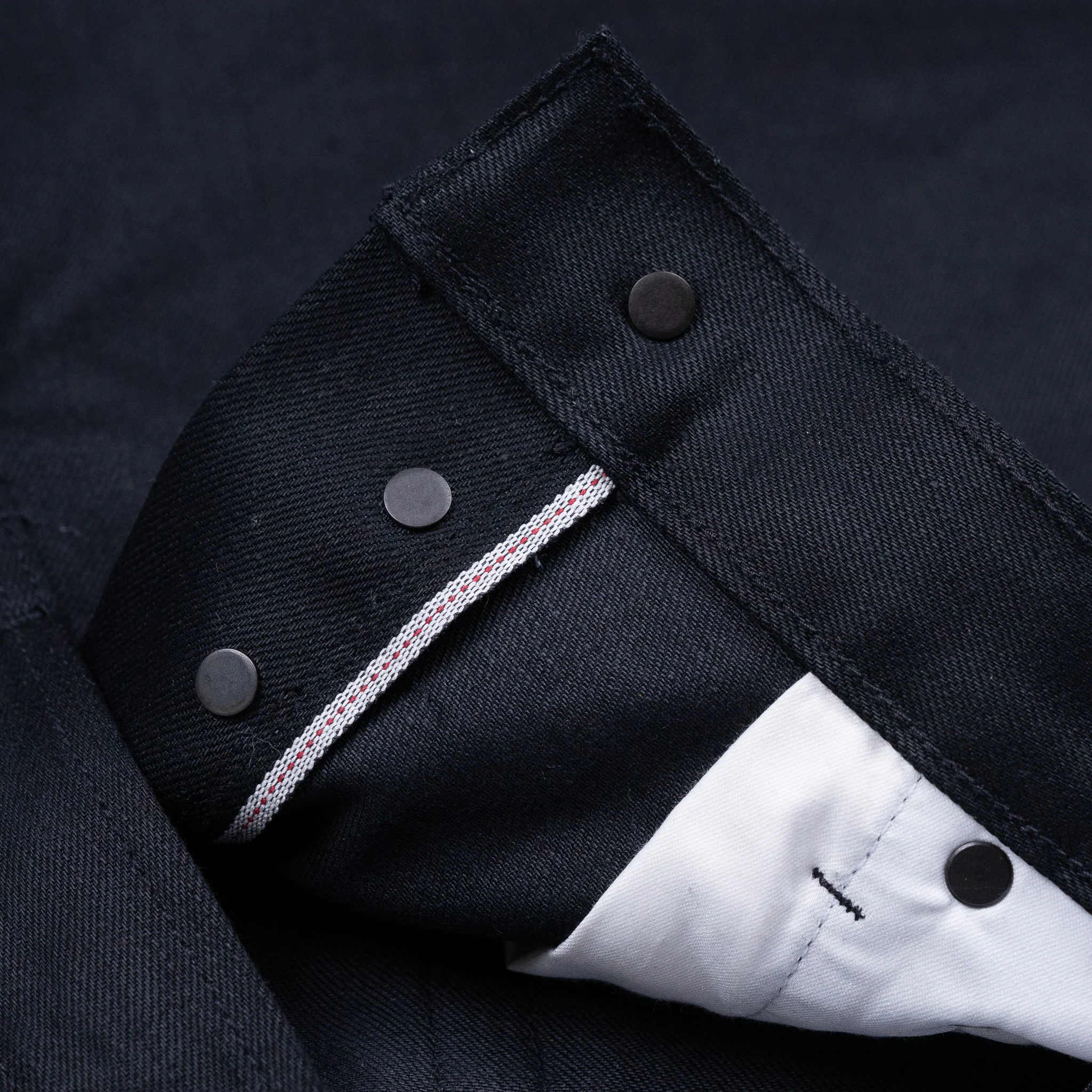 Mojave Western Cut 14oz Onyx Double Black Selvage Denim - Image 10