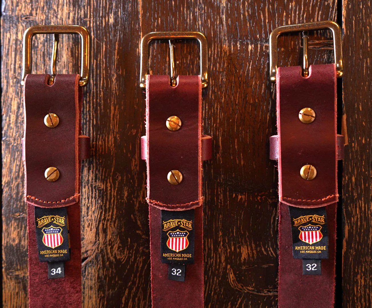 RW Leather Belt in Oxblood (Regular Width 1.5") - Image 4