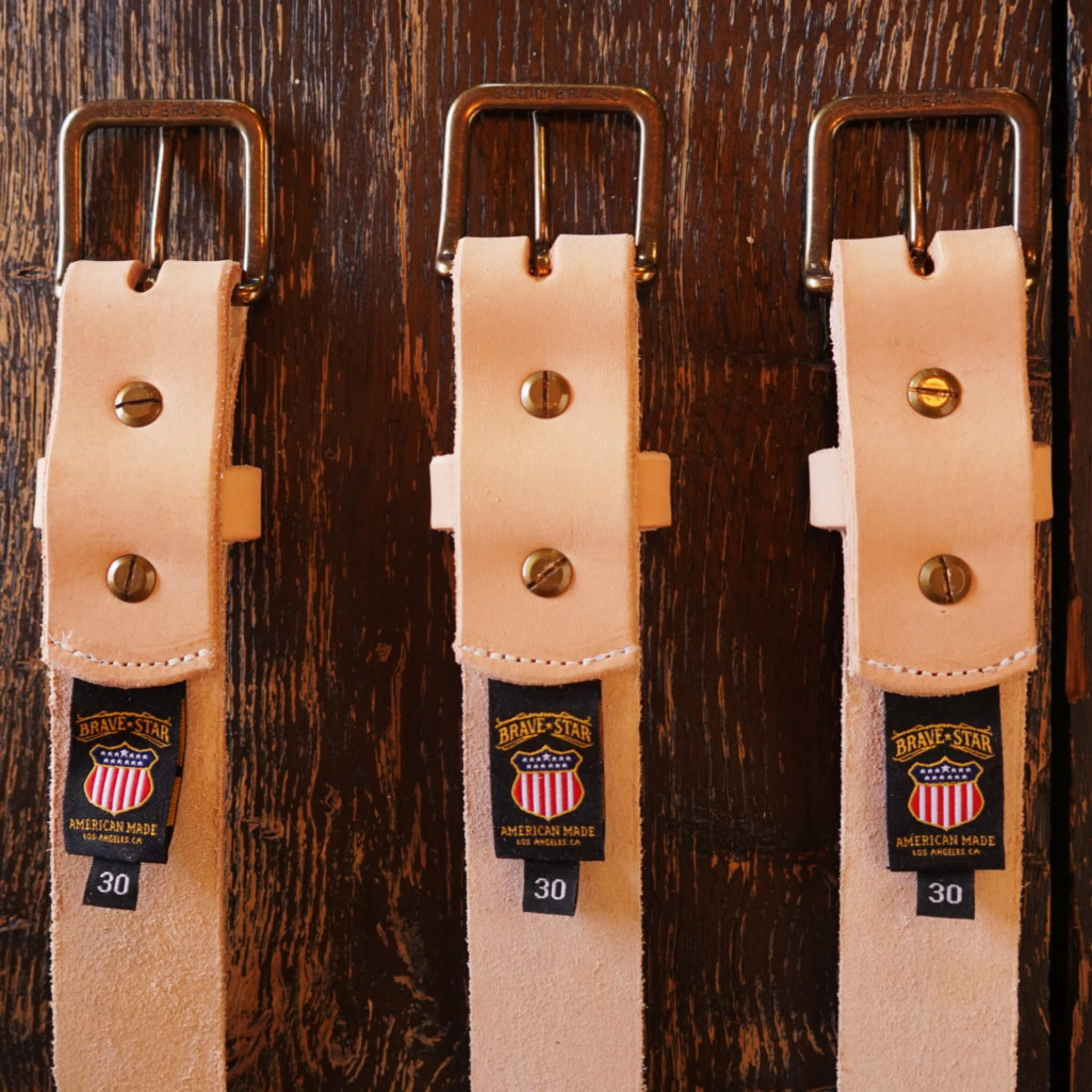 RW Leather Belt in Vegtan (Regular Width 1.5") - Image 3