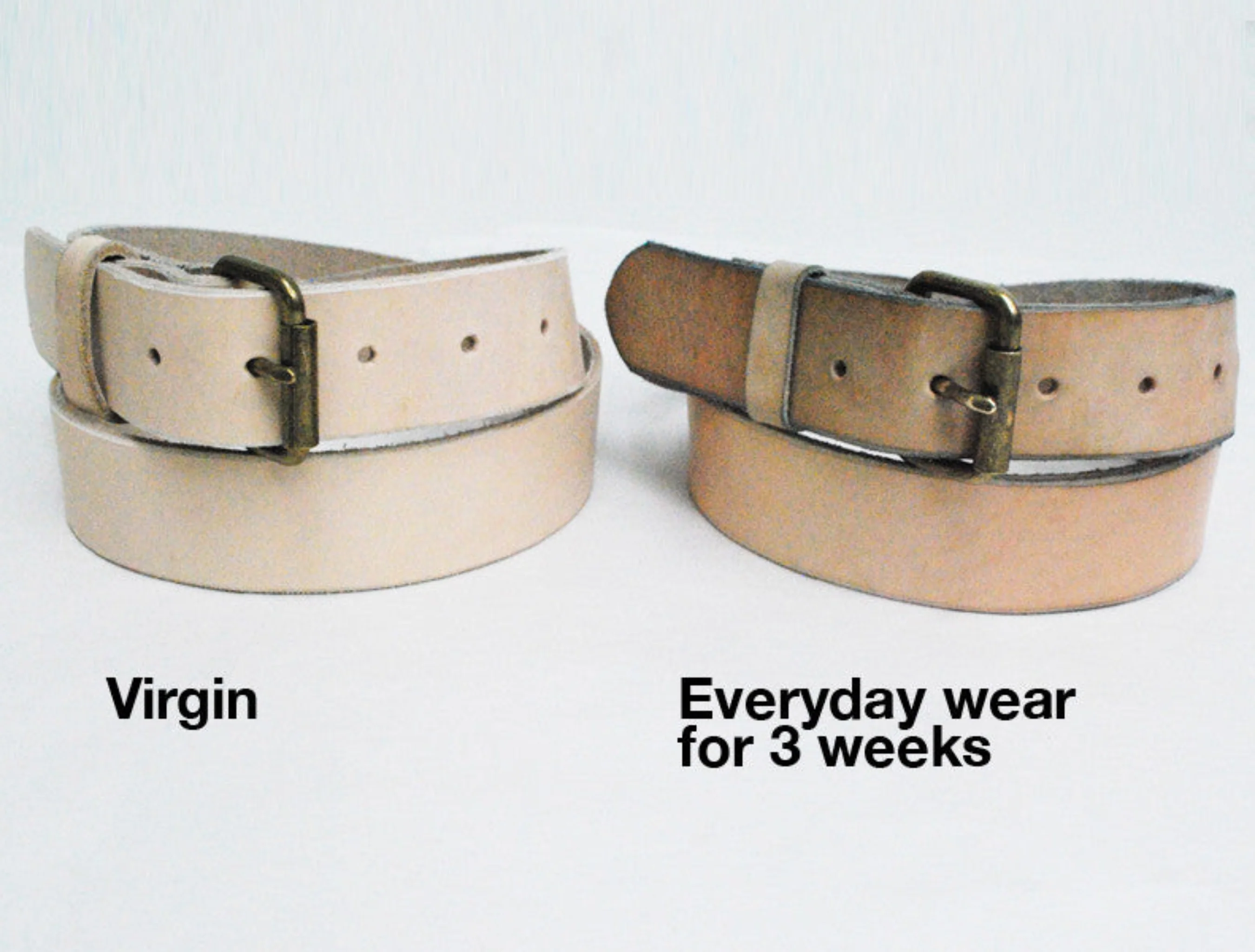 RW Leather Belt in Vegtan (Regular Width 1.5") - Image 7