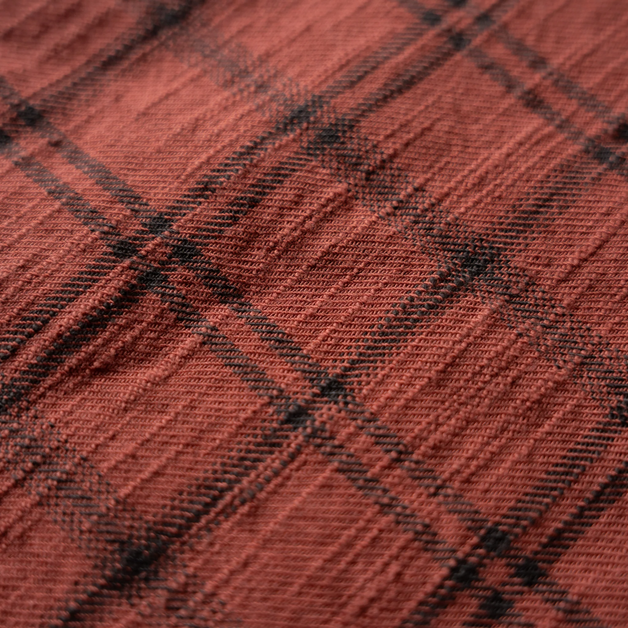Sawtooth Shirt 8oz Japanese Slub Flannel - Rust - Image 7
