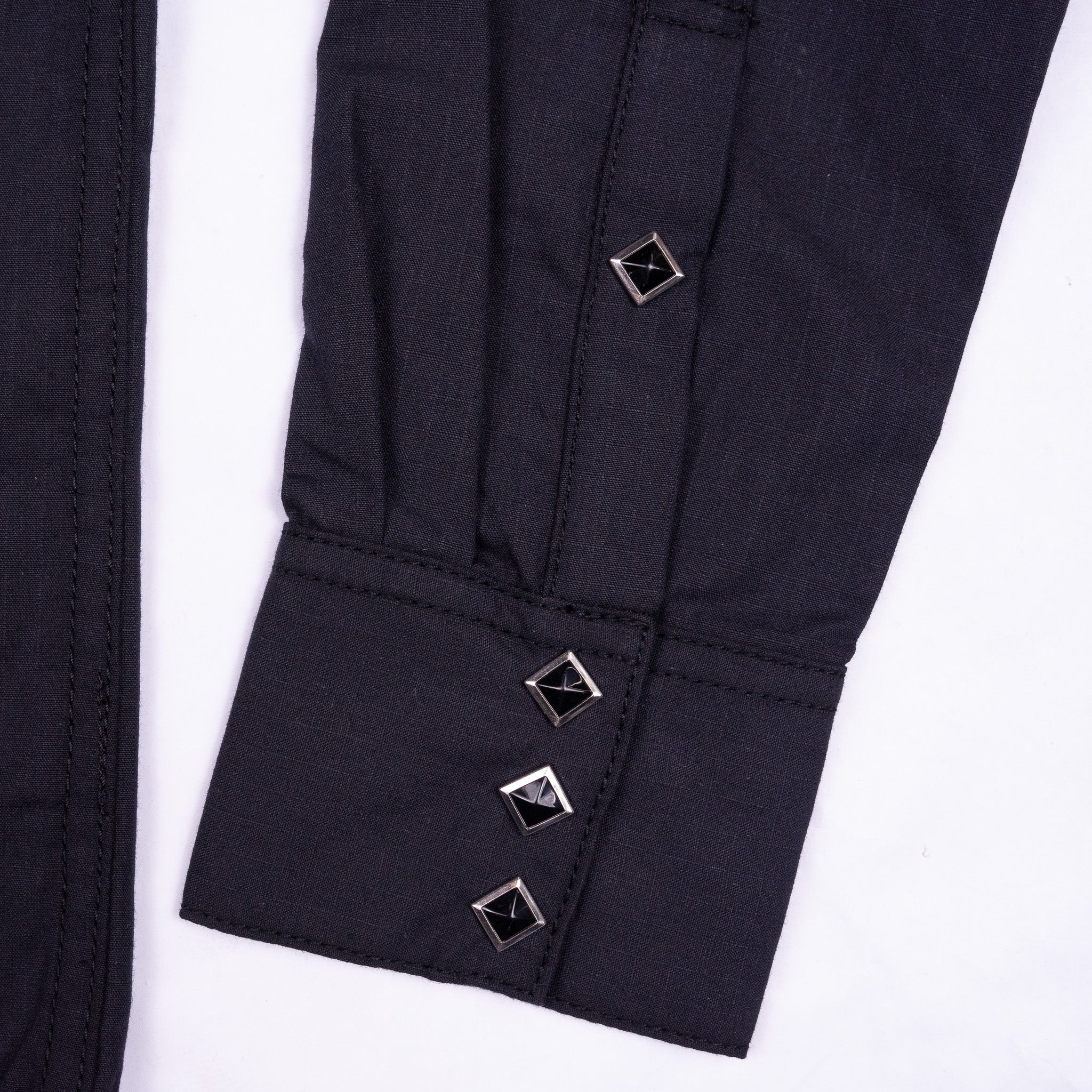 Sawtooth Shirt 'Black Diamond' Japan Selvage Shirting - Image 12