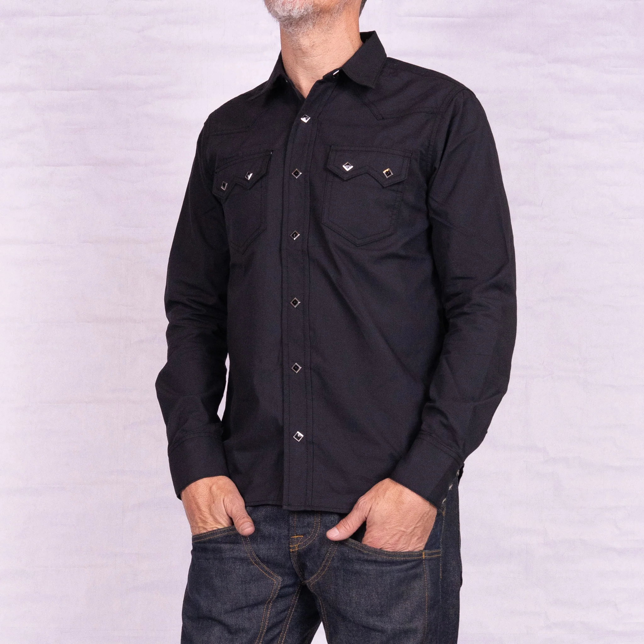 Sawtooth Shirt 'Black Diamond' Japan Selvage Shirting - Image 5