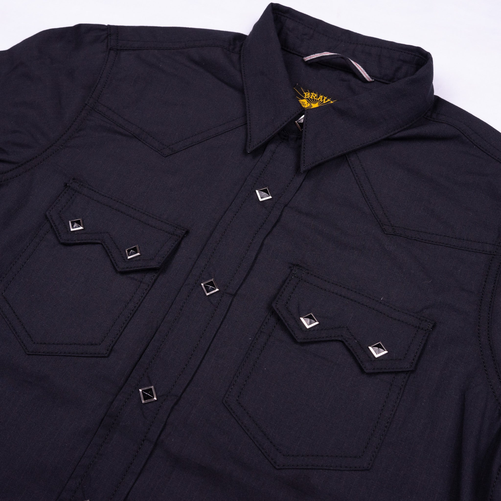 Sawtooth Shirt 'Black Diamond' Japan Selvage Shirting - Image 8