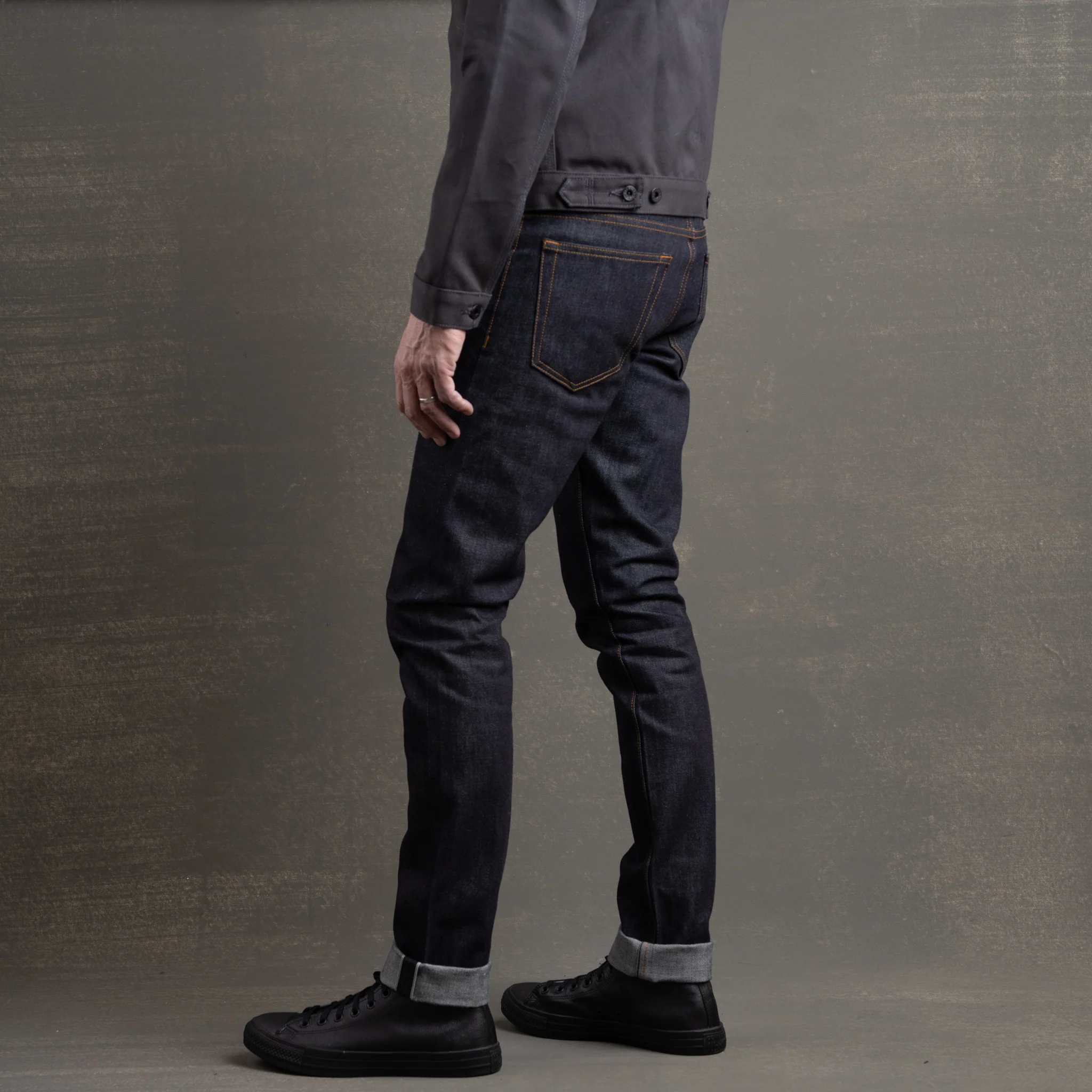 Slim Taper 14.75oz Dark Fest Japan Selvage Denim - Image 4