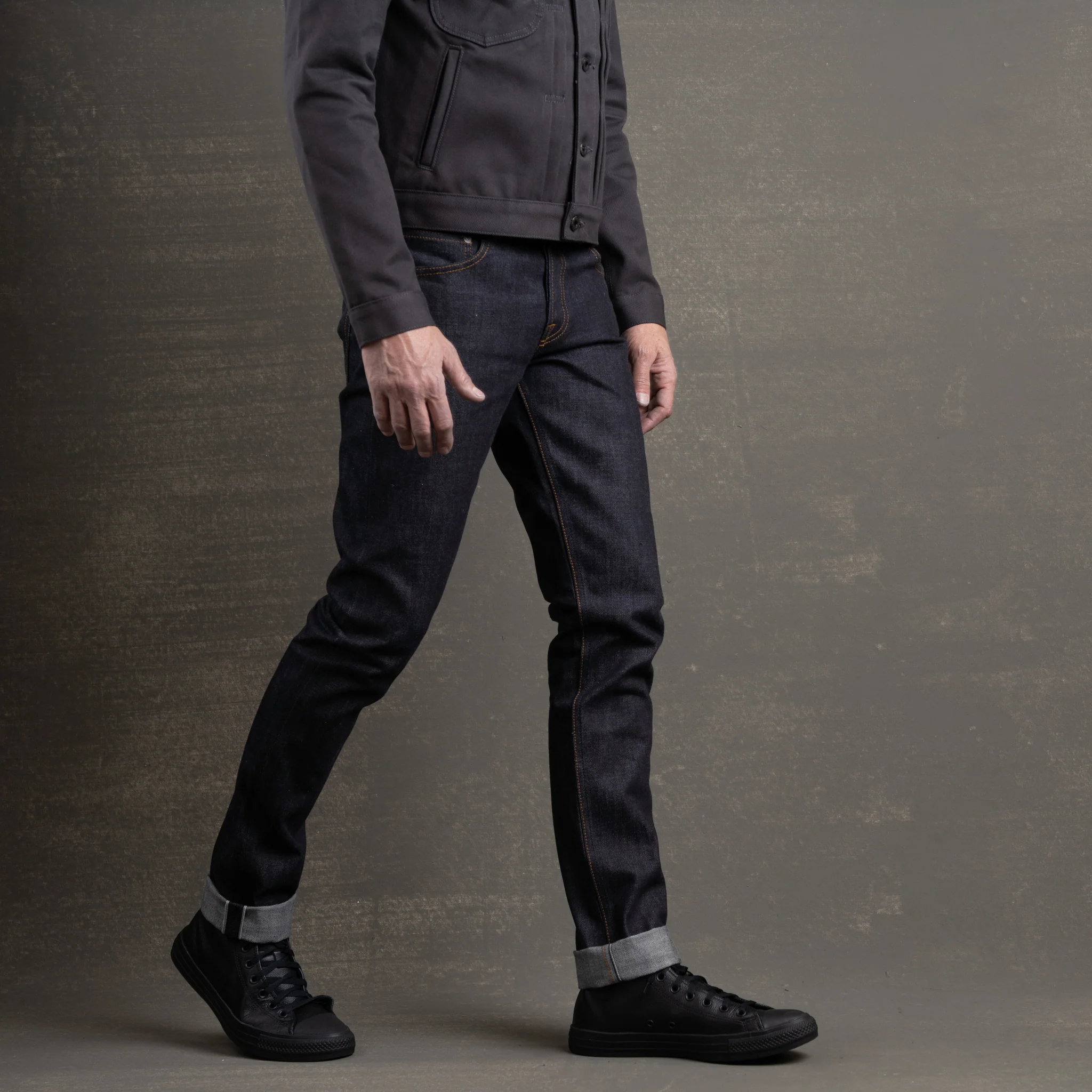 Slim Taper 14.75oz Dark Fest Japan Selvage Denim - Image 6