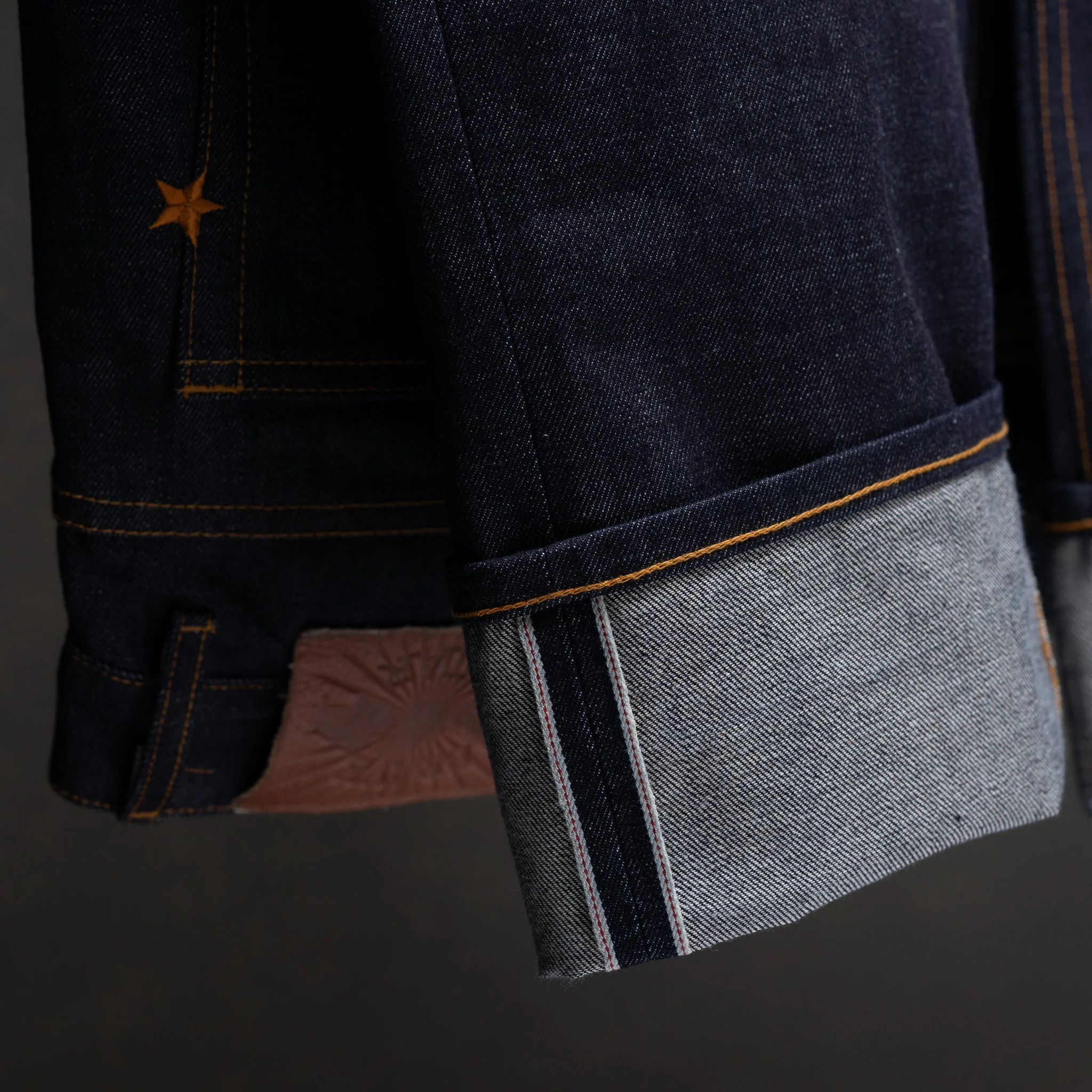 Slim Taper 14.75oz Dark Fest Japan Selvage Denim - Image 9