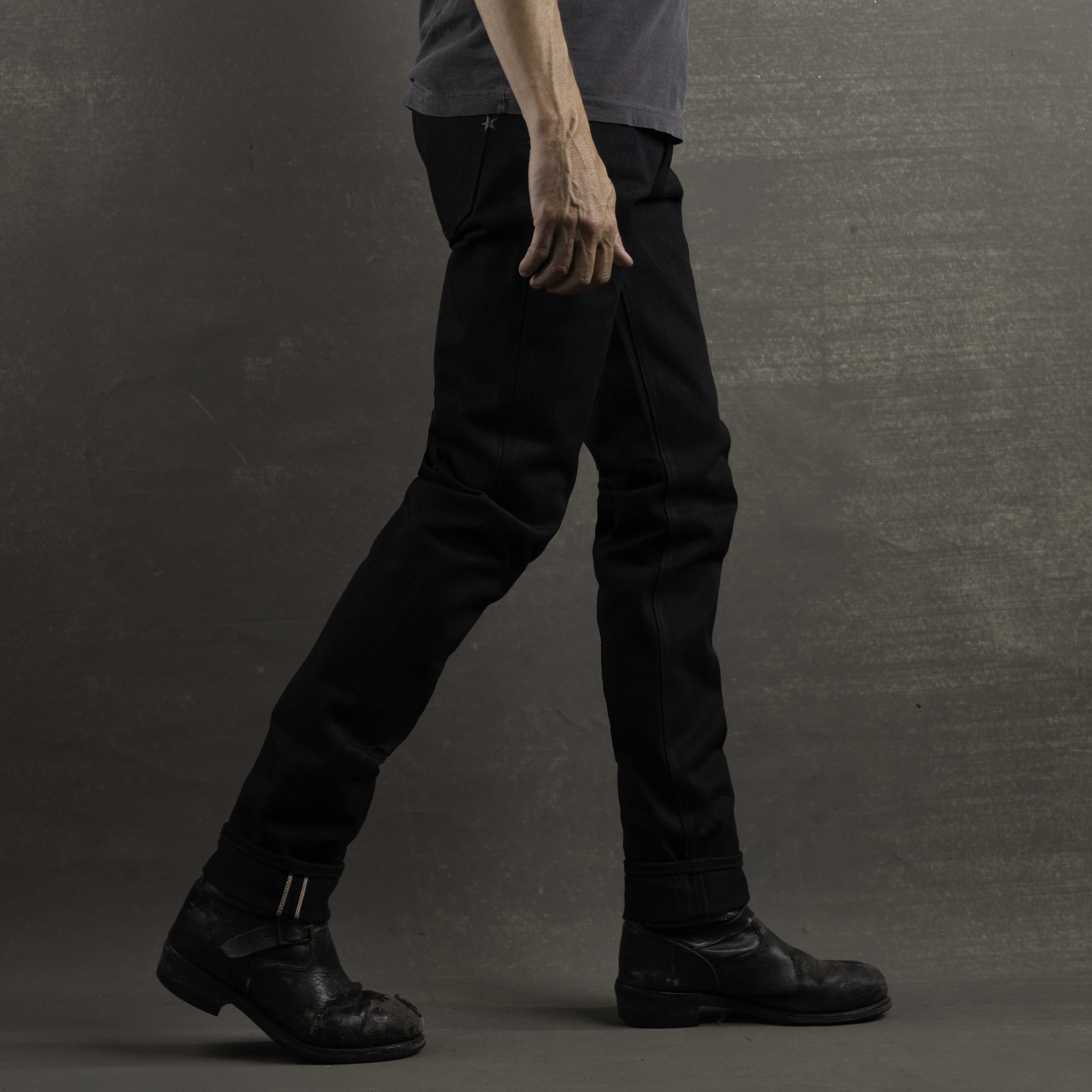 Slim Straight 21.5oz 'Mayhem' Double Black Selvage Denim - Image 4