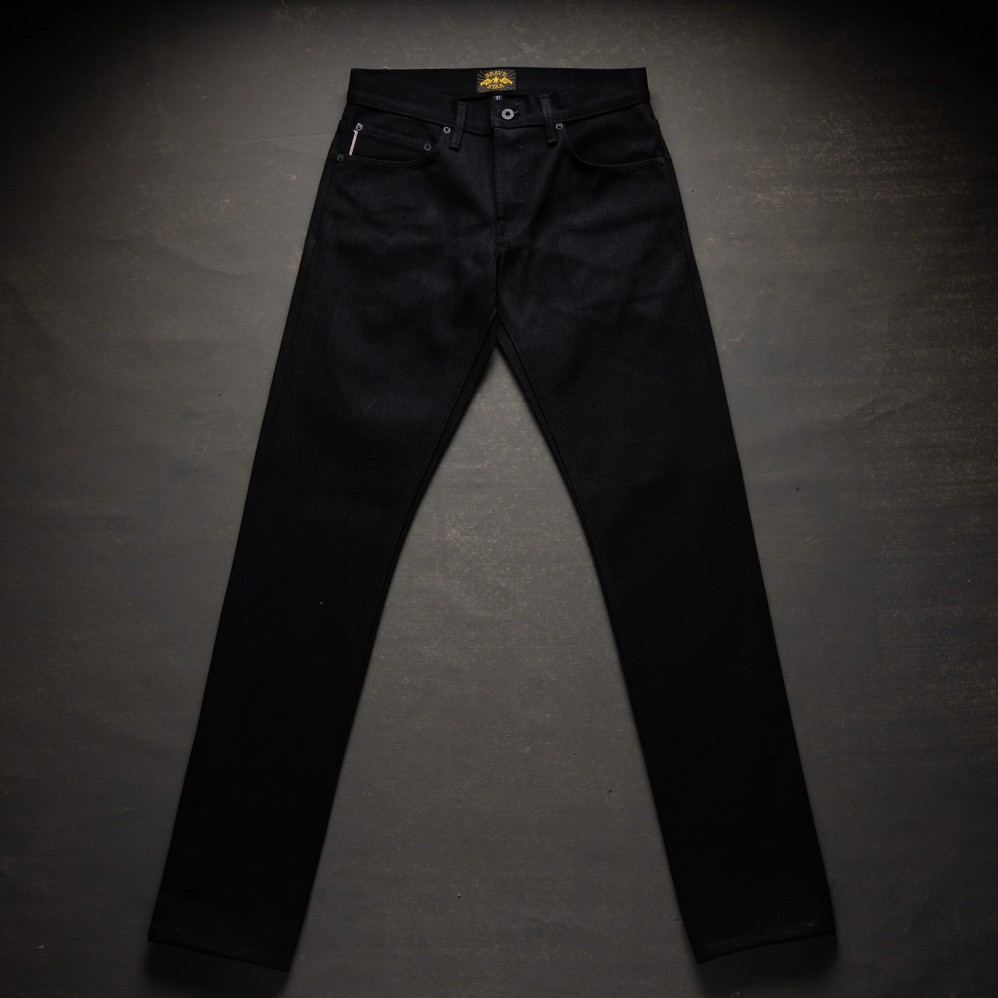 Slim Straight 21.5oz 'Mayhem' Double Black Selvage Denim - Image 5