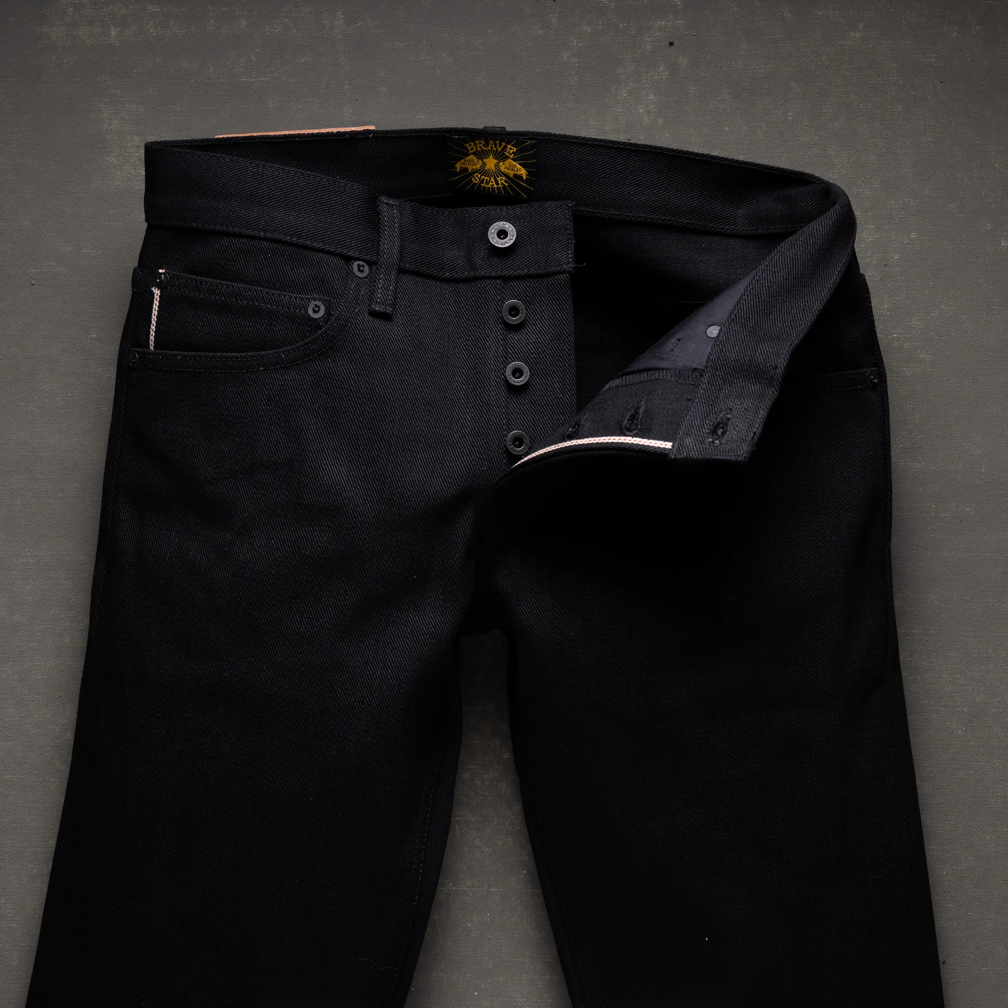 Slim Straight 21.5oz 'Mayhem' Double Black Selvage Denim - Image 7