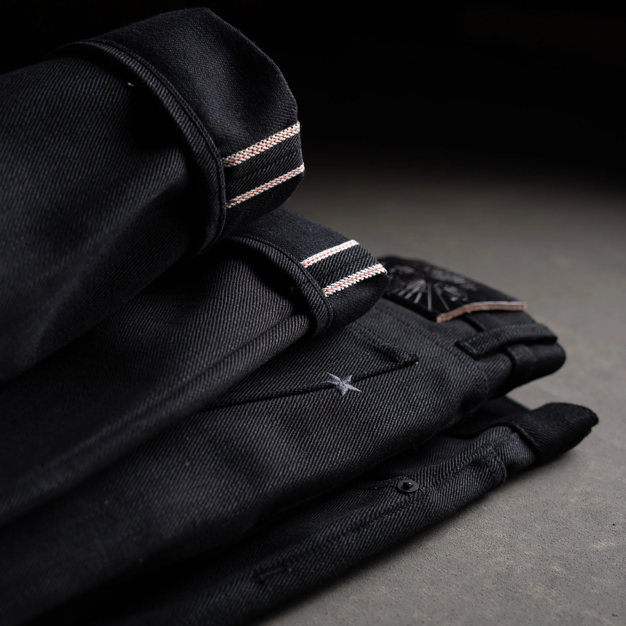 Slim Straight 21.5oz 'Mayhem' Double Black Selvage Denim - Image 9