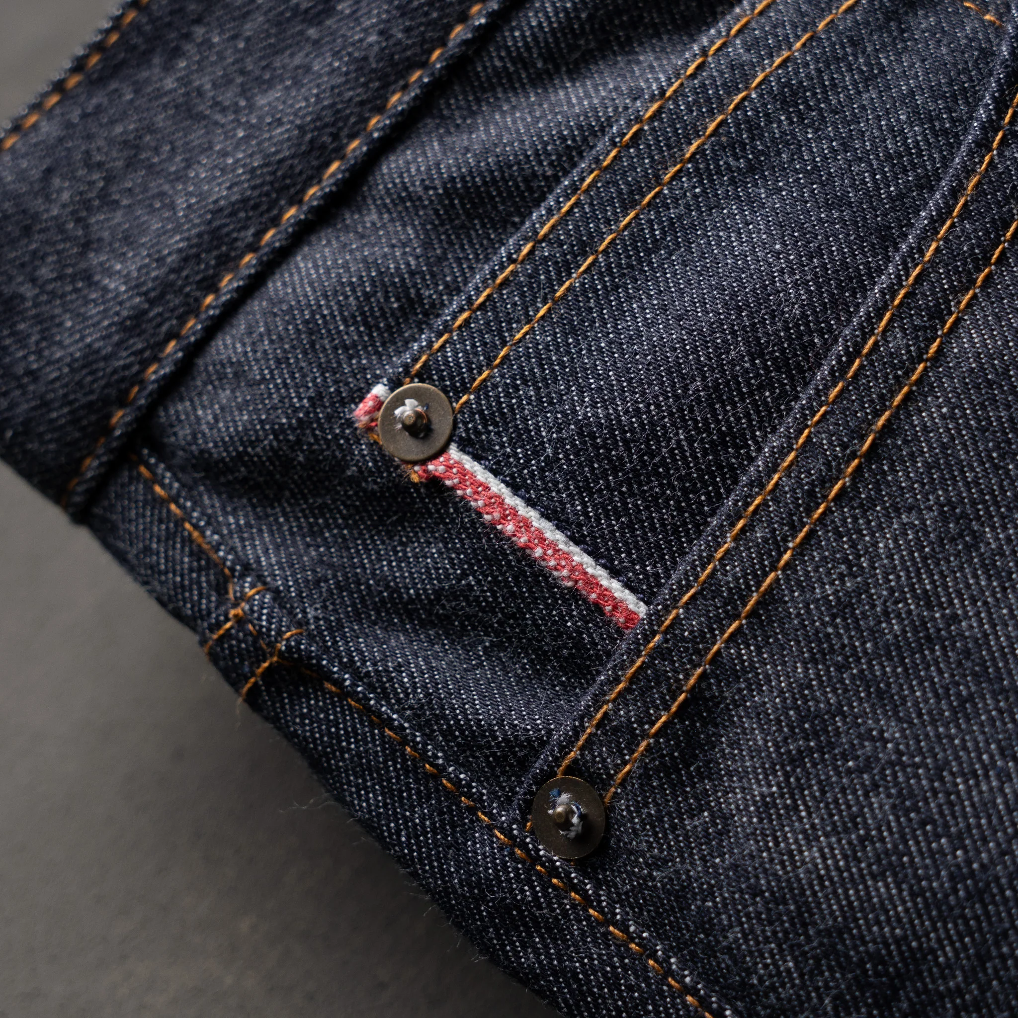Strongman 14oz 'Bayou Blue' Vidalia Mills USA Selvage Denim Jean - Image 10