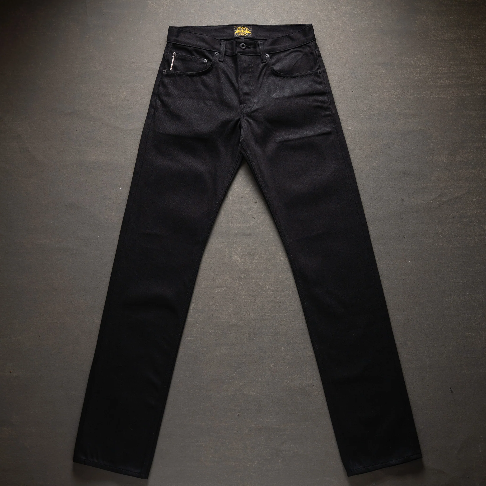 True Straight 14oz Onyx Double Black Japan Selvage Denim - Image 5