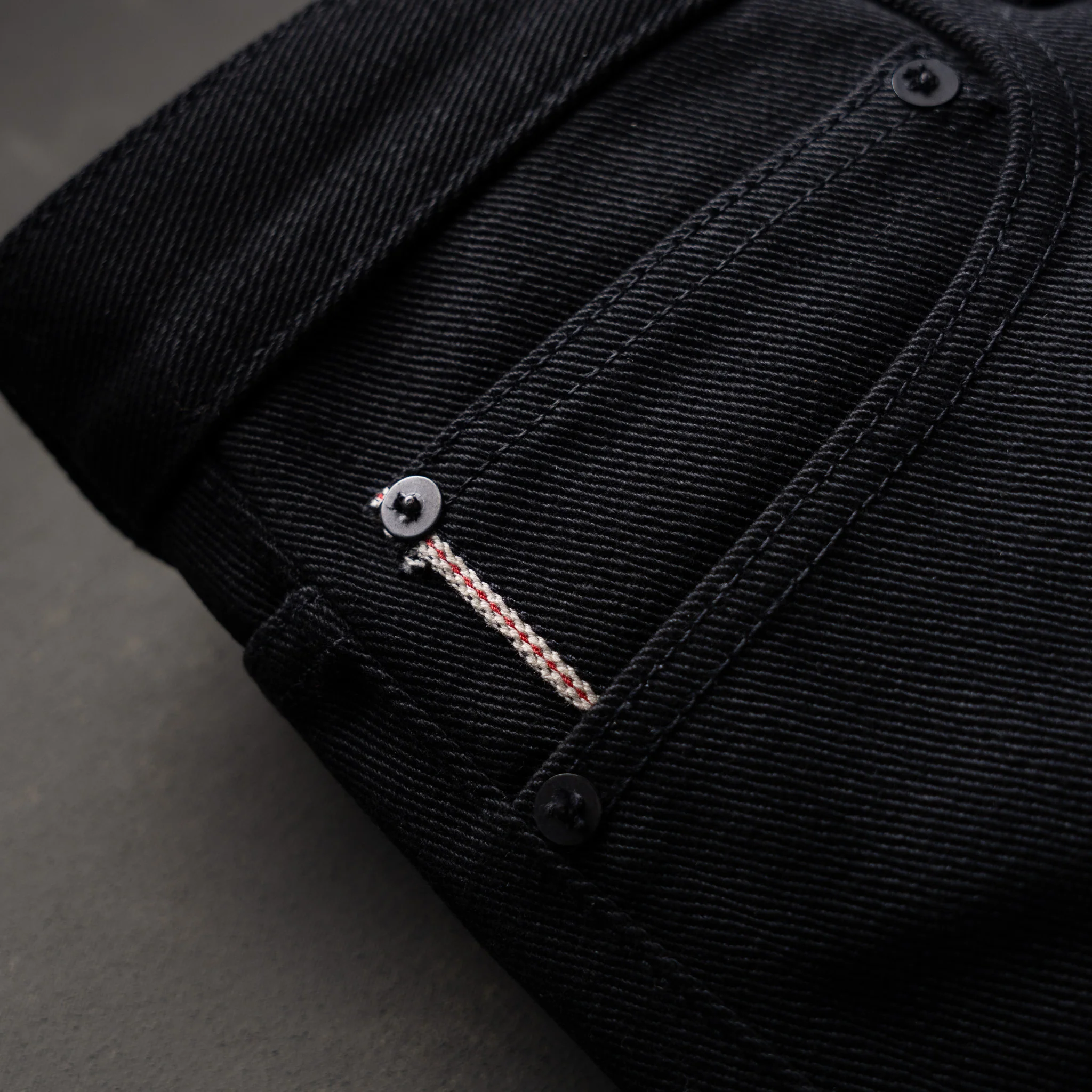 True Straight 21.5oz 'Mayhem' Double Black Selvage Denim - Image 12