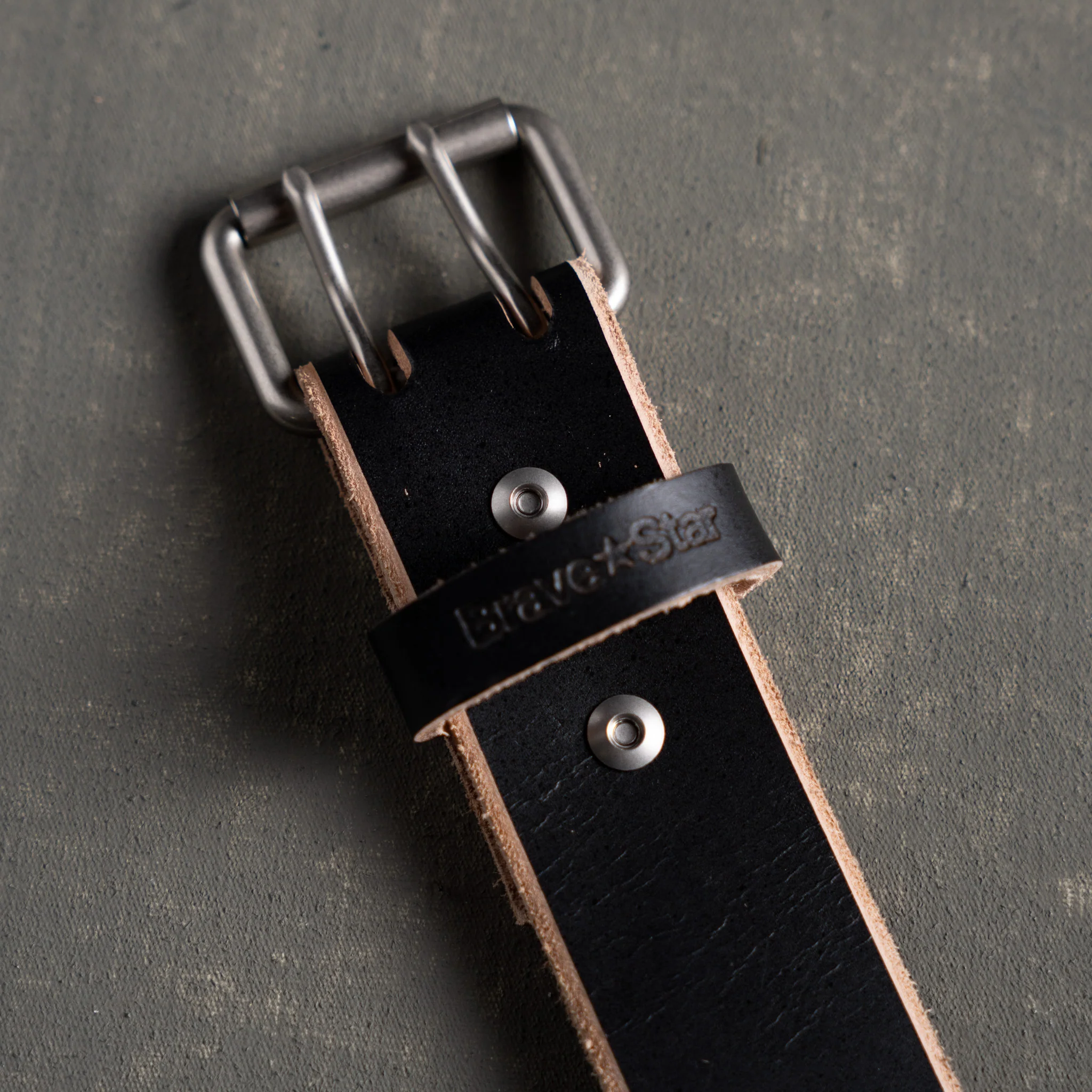 XW Leather Belt in Black Tea-Core (X-Wide 1.75") - Image 3