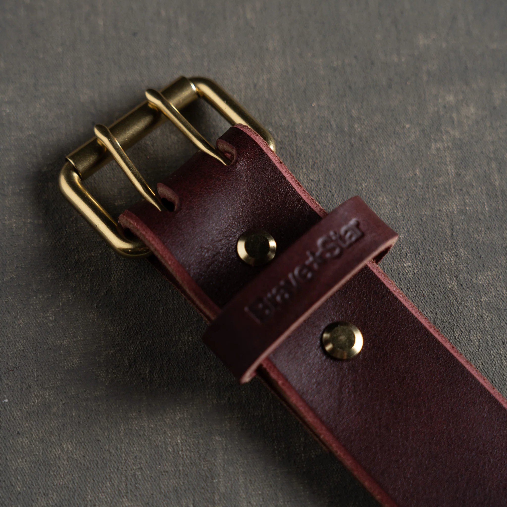 XW Leather Belt in Oxblood (X-Wide 1.75") - Image 3