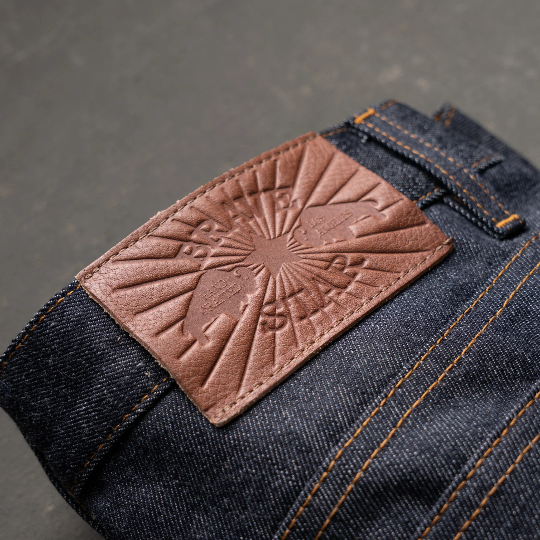Slim Straight 14oz 'Bayou Blue' Vidalia Mills USA Selvage Denim Jean - Image 13